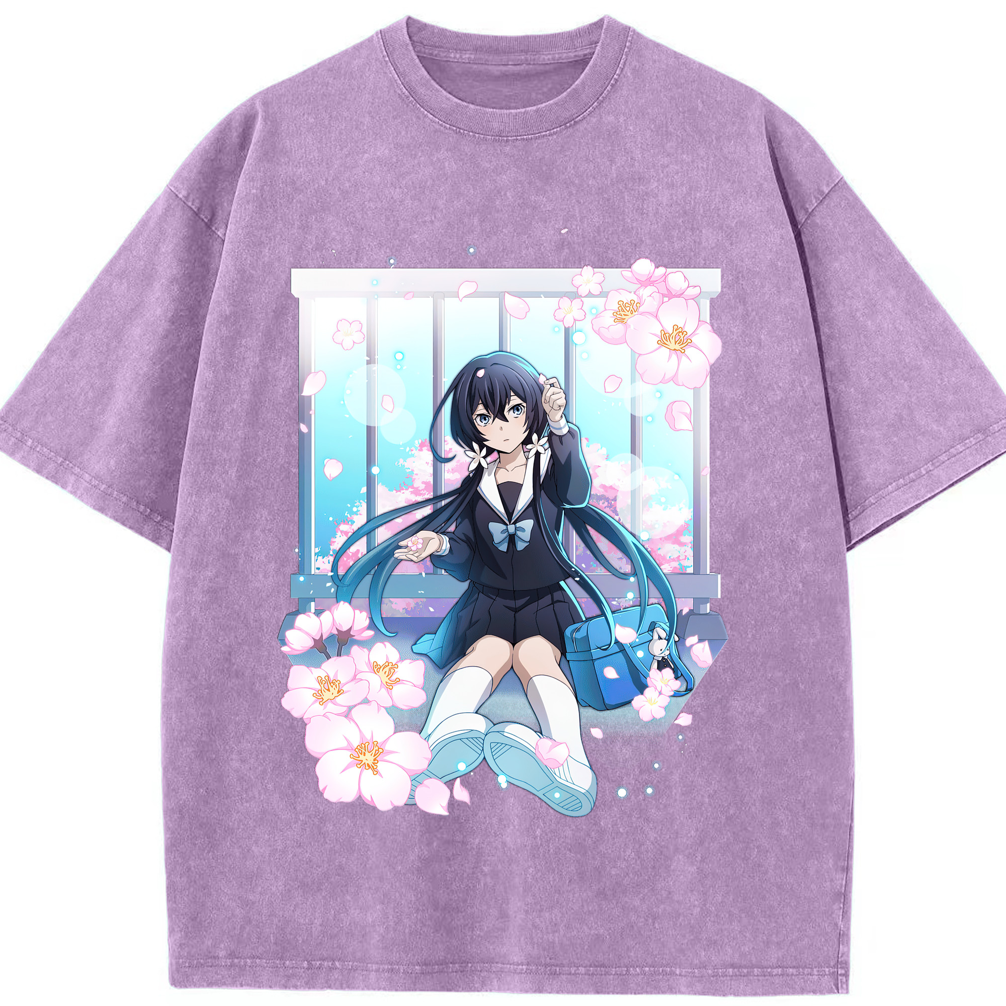 （画像用） 文豪ストレイドッグス Bungo Stray Dogs 綿100% ヴィンテージ風 半袖Tシャツ（フロントプリント）