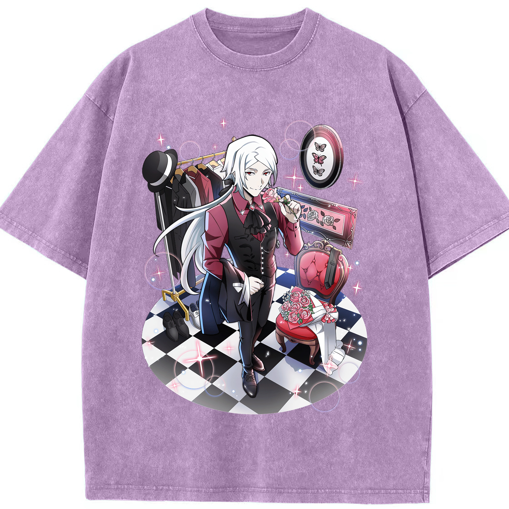 （画像用） 文豪ストレイドッグス Bungo Stray Dogs 綿100% ヴィンテージ風 半袖Tシャツ（フロントプリント）