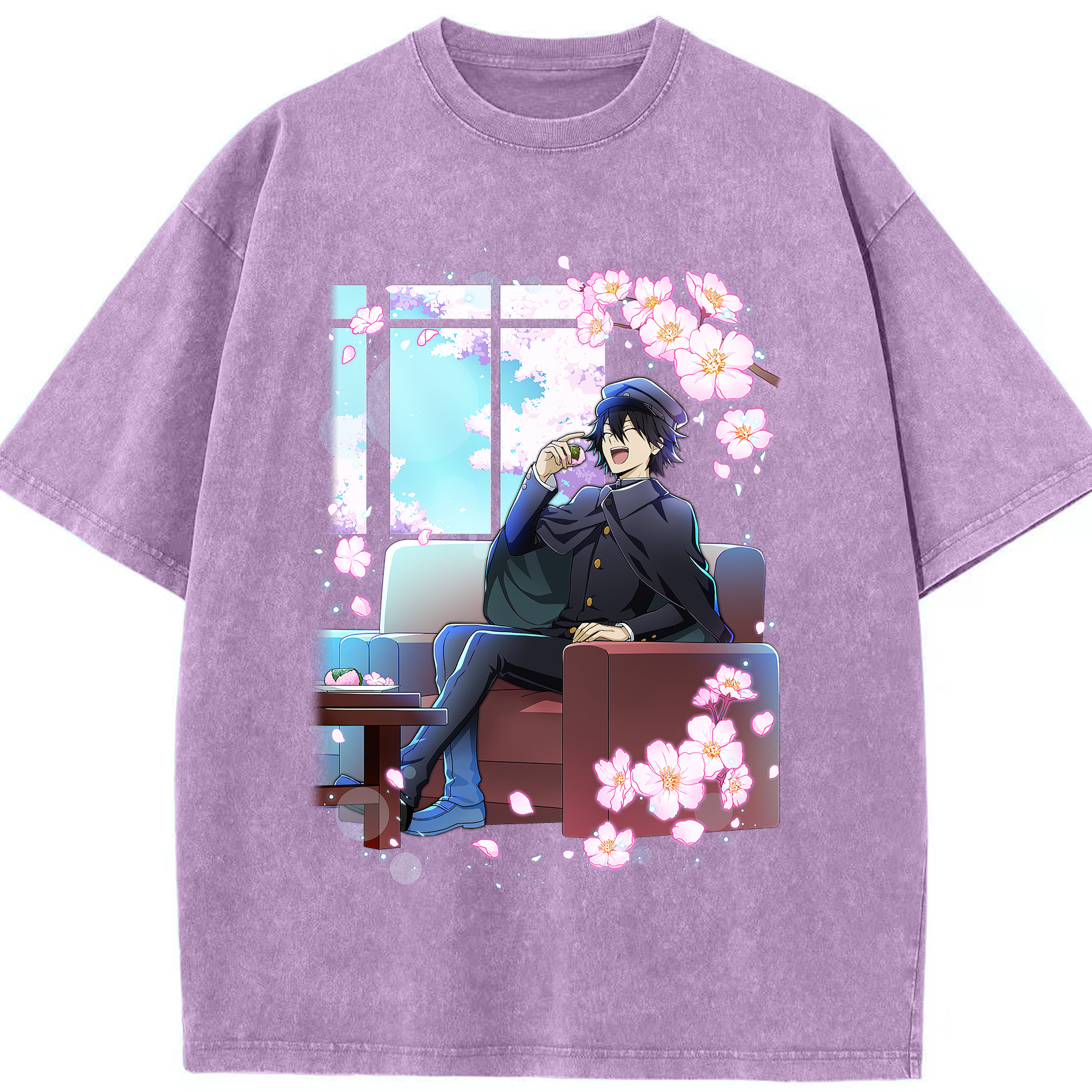 （画像用） 文豪ストレイドッグス Bungo Stray Dogs 綿100% ヴィンテージ風 半袖Tシャツ（フロントプリント）