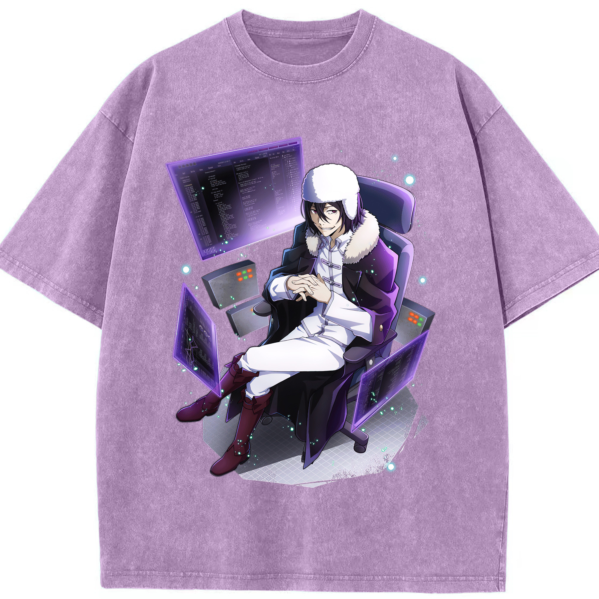（画像用） 文豪ストレイドッグス Bungo Stray Dogs 綿100% ヴィンテージ風 半袖Tシャツ（フロントプリント）