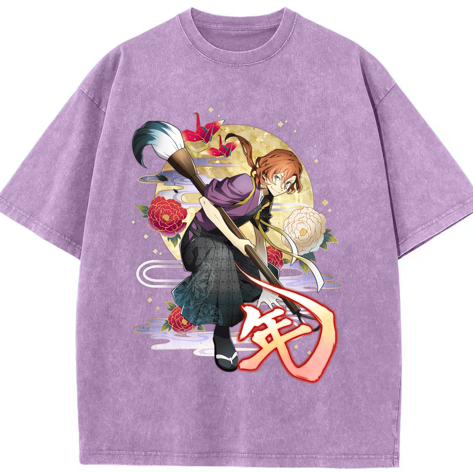 （画像用） 文豪ストレイドッグス Bungo Stray Dogs 綿100% ヴィンテージ風 半袖Tシャツ（フロントプリント）