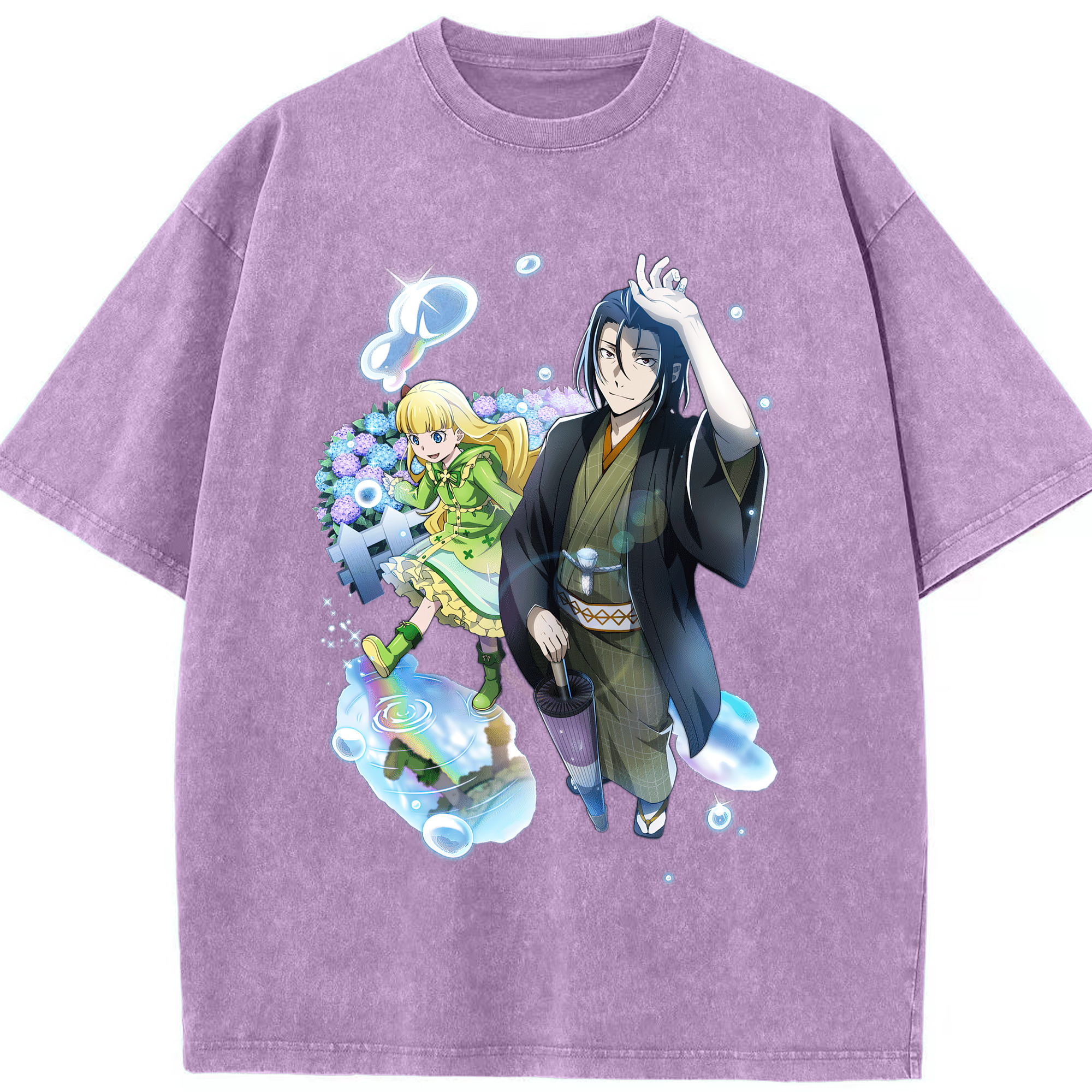 （画像用） 文豪ストレイドッグス Bungo Stray Dogs 綿100% ヴィンテージ風 半袖Tシャツ（フロントプリント）