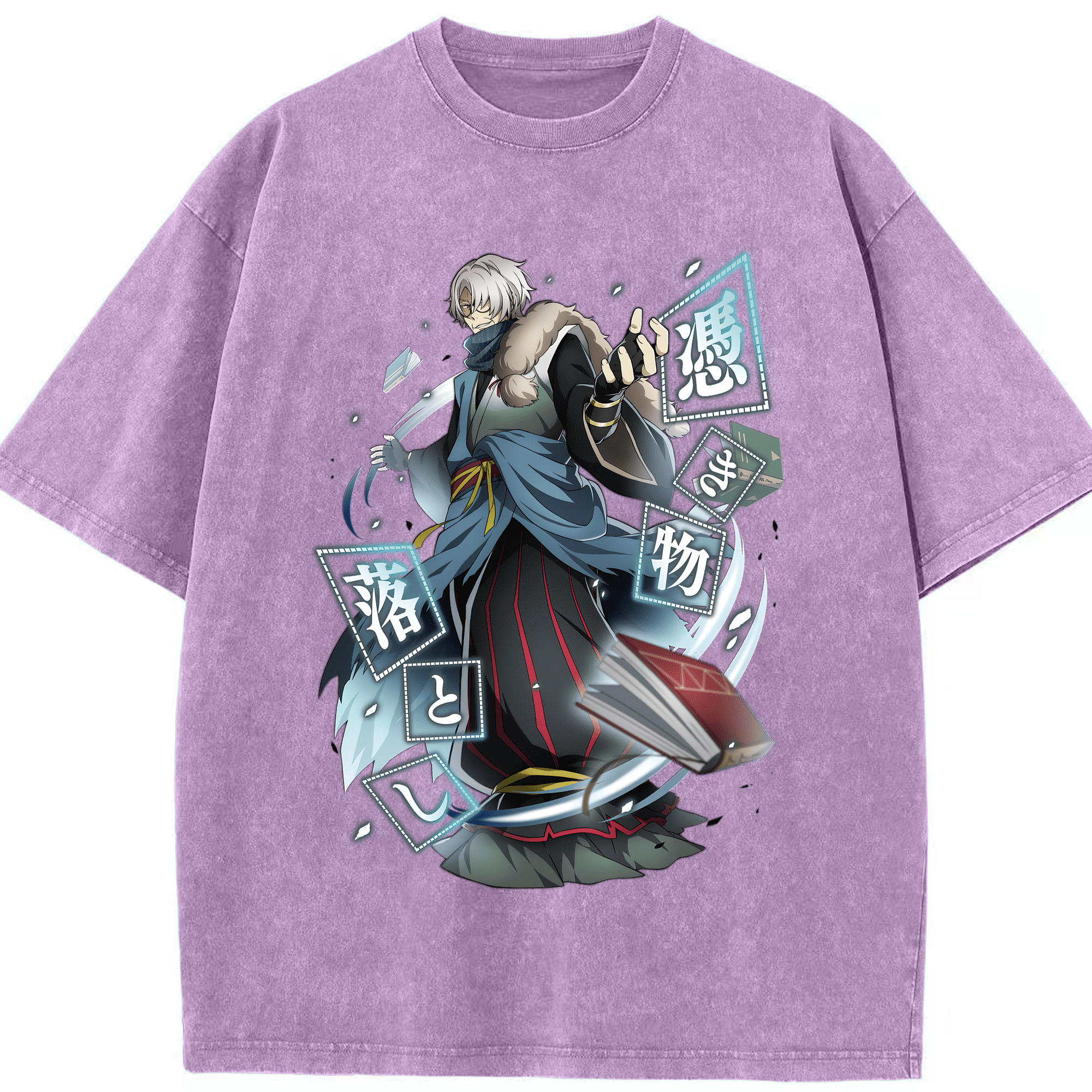 （画像用） 文豪ストレイドッグス Bungo Stray Dogs 綿100% ヴィンテージ風 半袖Tシャツ（フロントプリント）