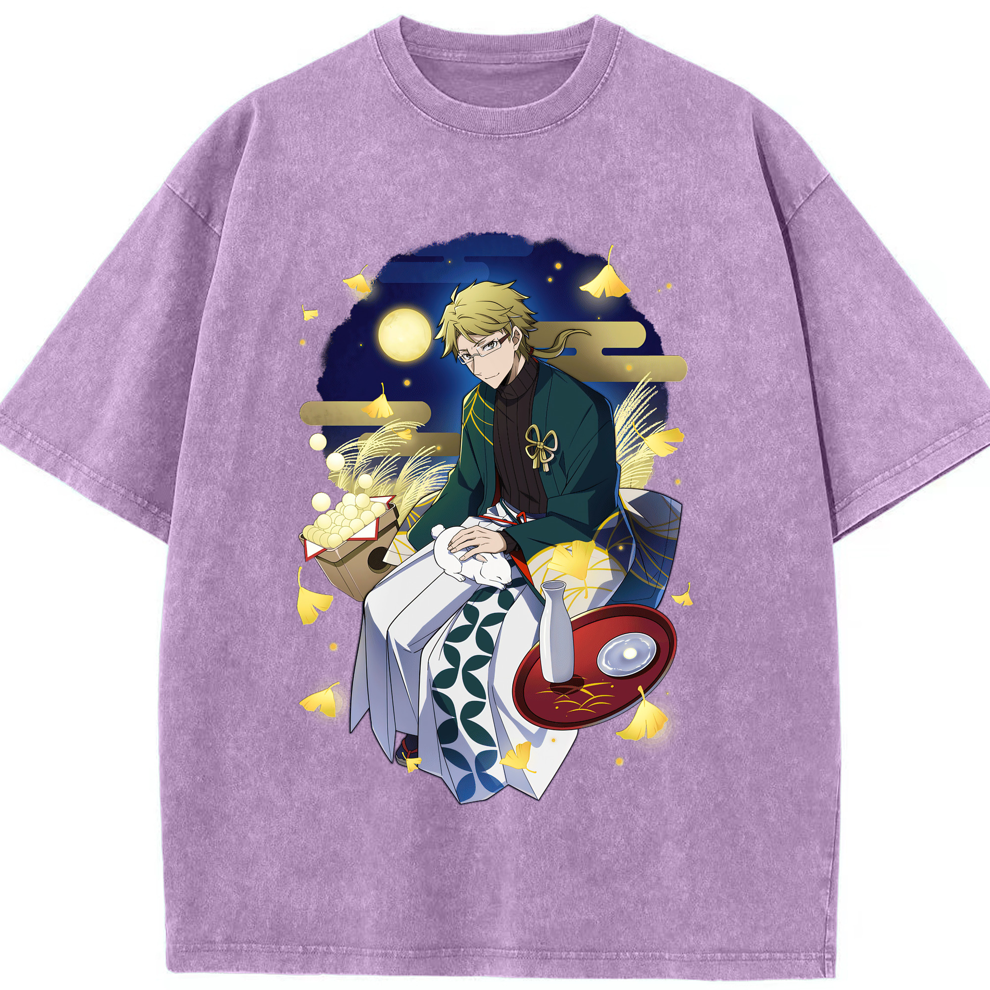 （画像用） 文豪ストレイドッグス Bungo Stray Dogs 綿100% ヴィンテージ風 半袖Tシャツ（フロントプリント）