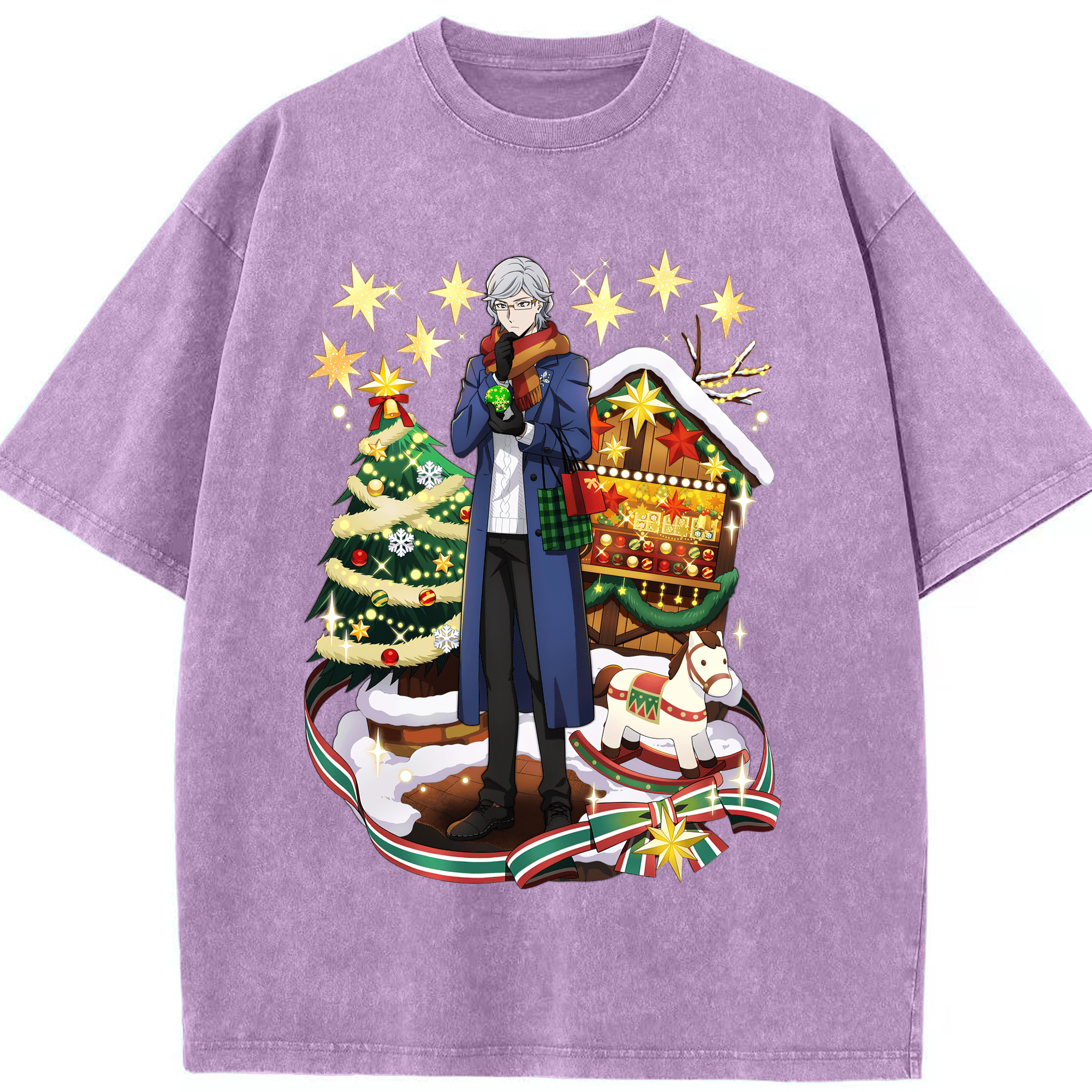 （画像用） 文豪ストレイドッグス Bungo Stray Dogs 綿100% ヴィンテージ風 半袖Tシャツ（フロントプリント）