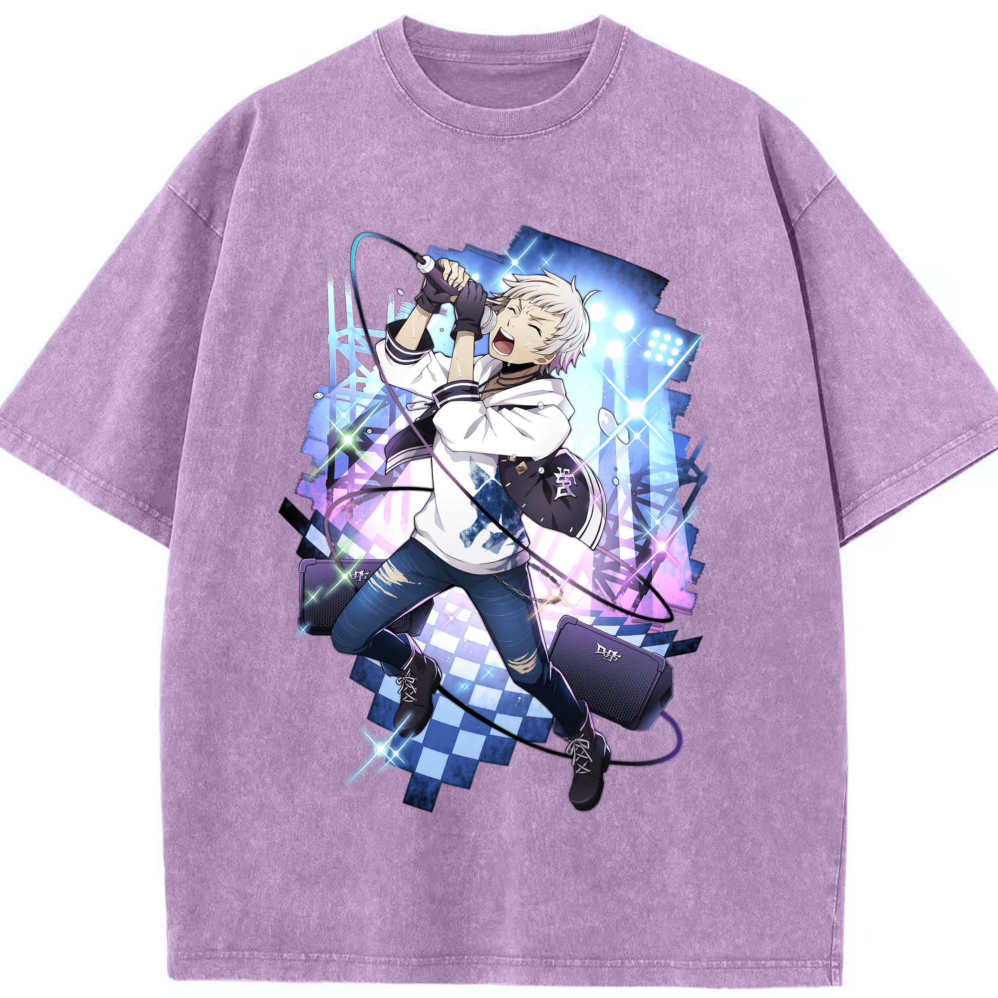 （画像用） 文豪ストレイドッグス Bungo Stray Dogs 綿100% ヴィンテージ風 半袖Tシャツ（フロントプリント）
