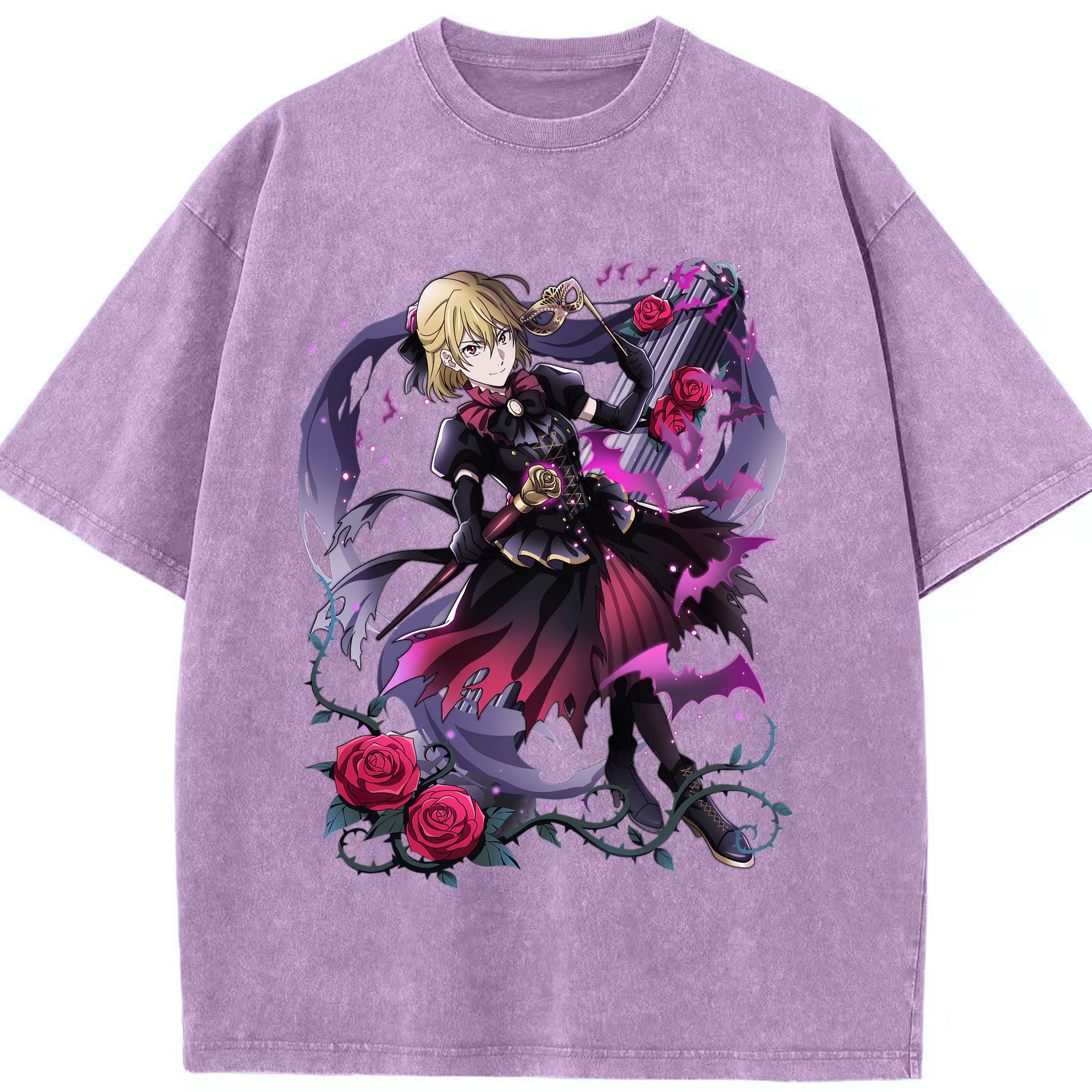 （画像用） 文豪ストレイドッグス Bungo Stray Dogs 綿100% ヴィンテージ風 半袖Tシャツ（フロントプリント）