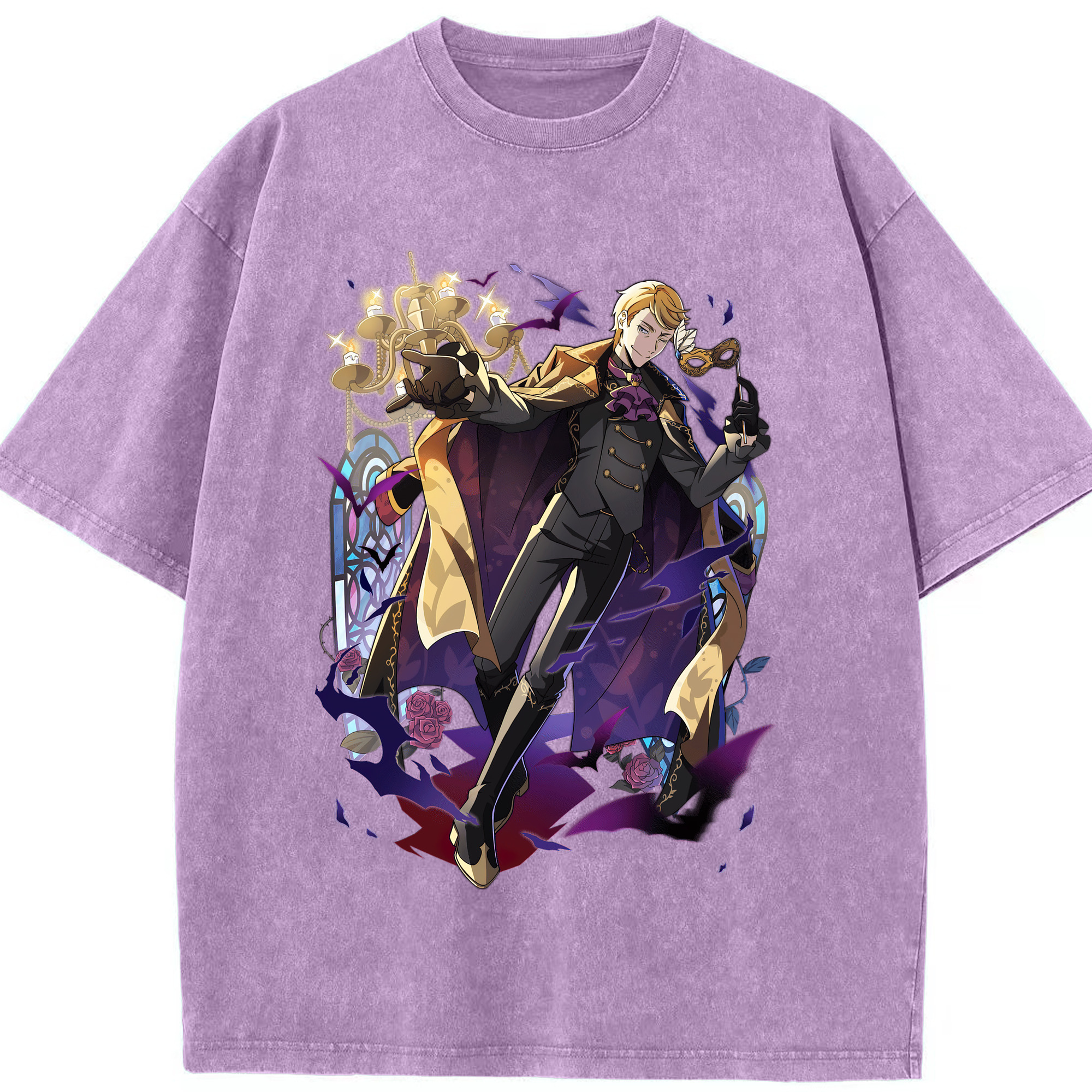 （画像用） 文豪ストレイドッグス Bungo Stray Dogs 綿100% ヴィンテージ風 半袖Tシャツ（フロントプリント）