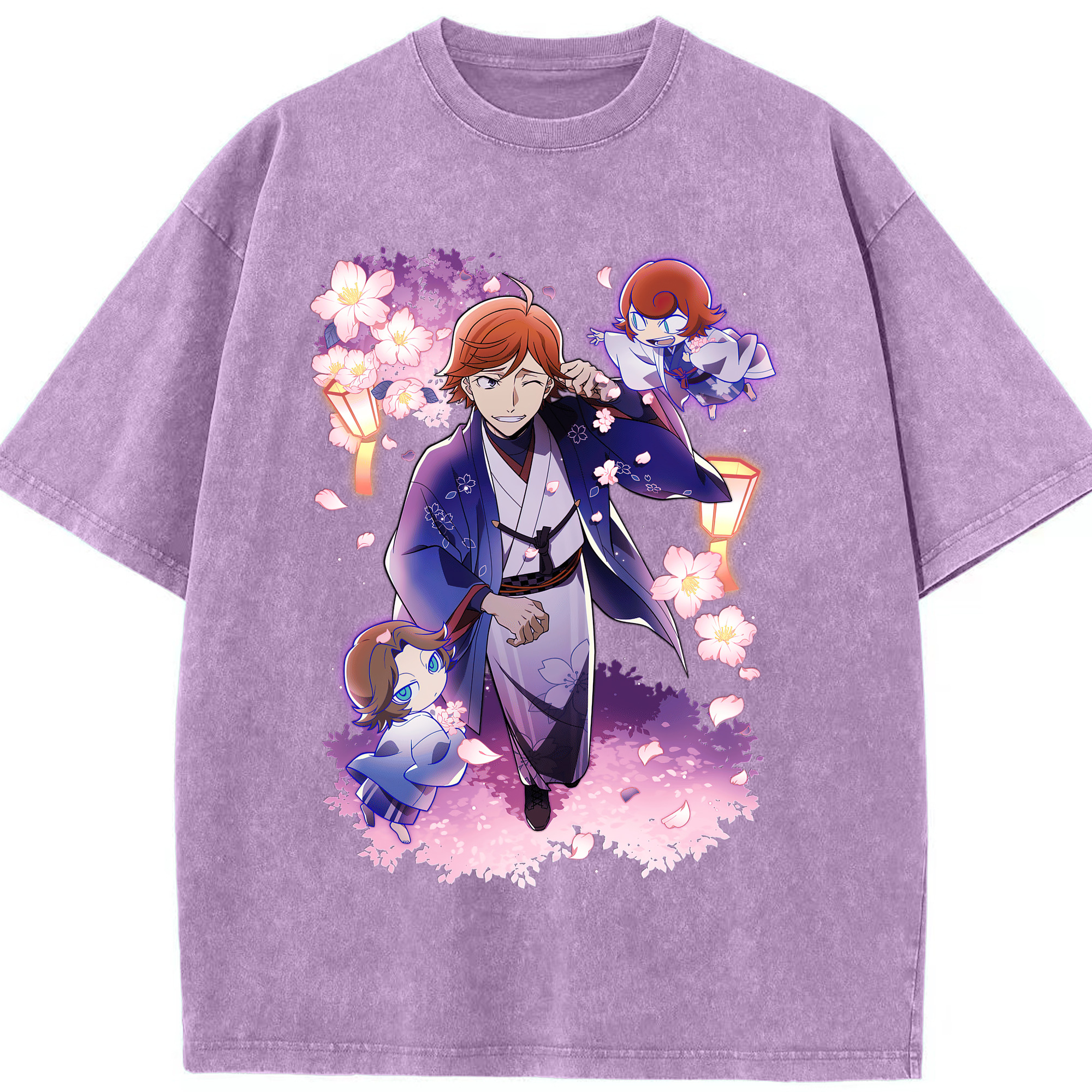 （画像用） 文豪ストレイドッグス Bungo Stray Dogs 綿100% ヴィンテージ風 半袖Tシャツ（フロントプリント）