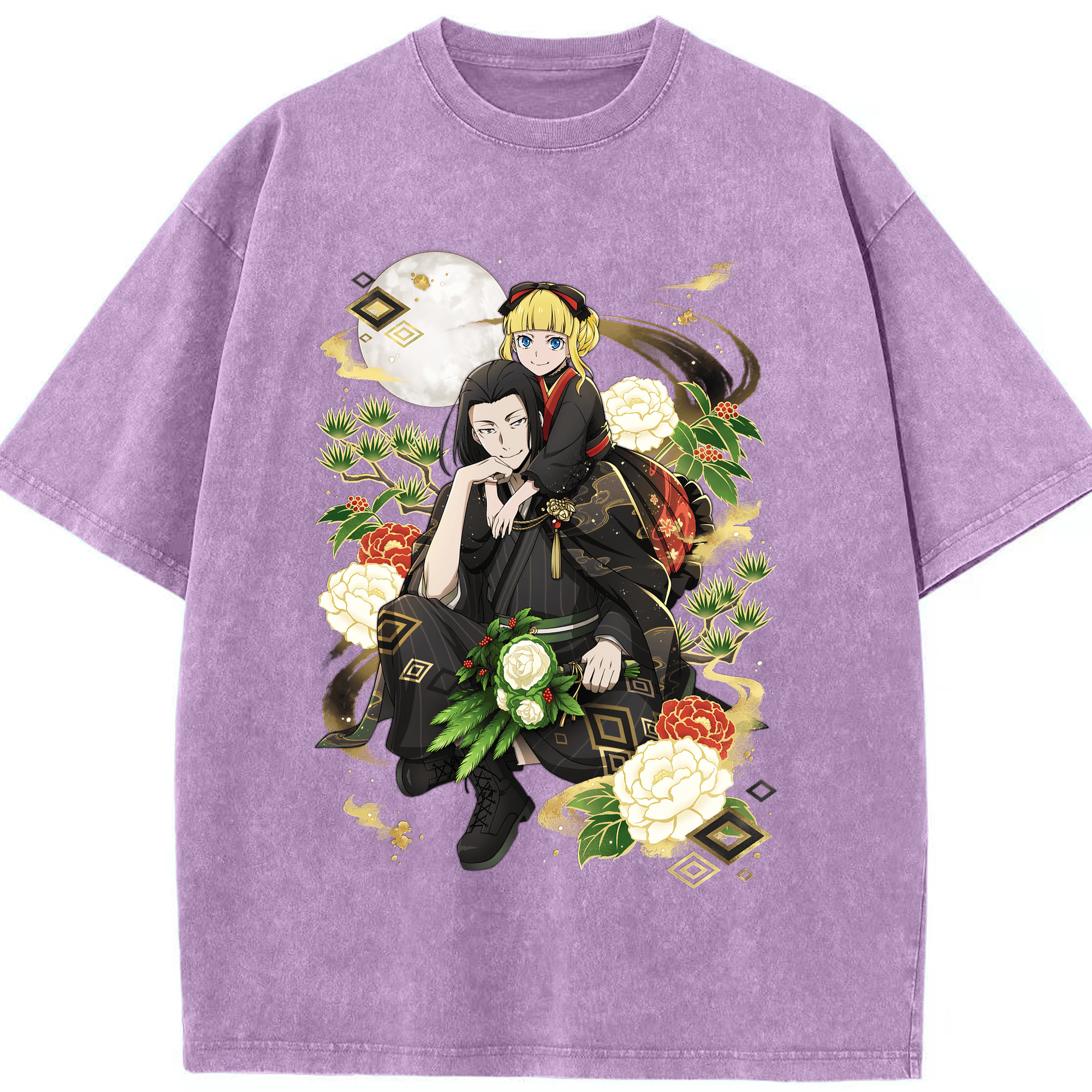 （画像用） 文豪ストレイドッグス Bungo Stray Dogs 綿100% ヴィンテージ風 半袖Tシャツ（フロントプリント）