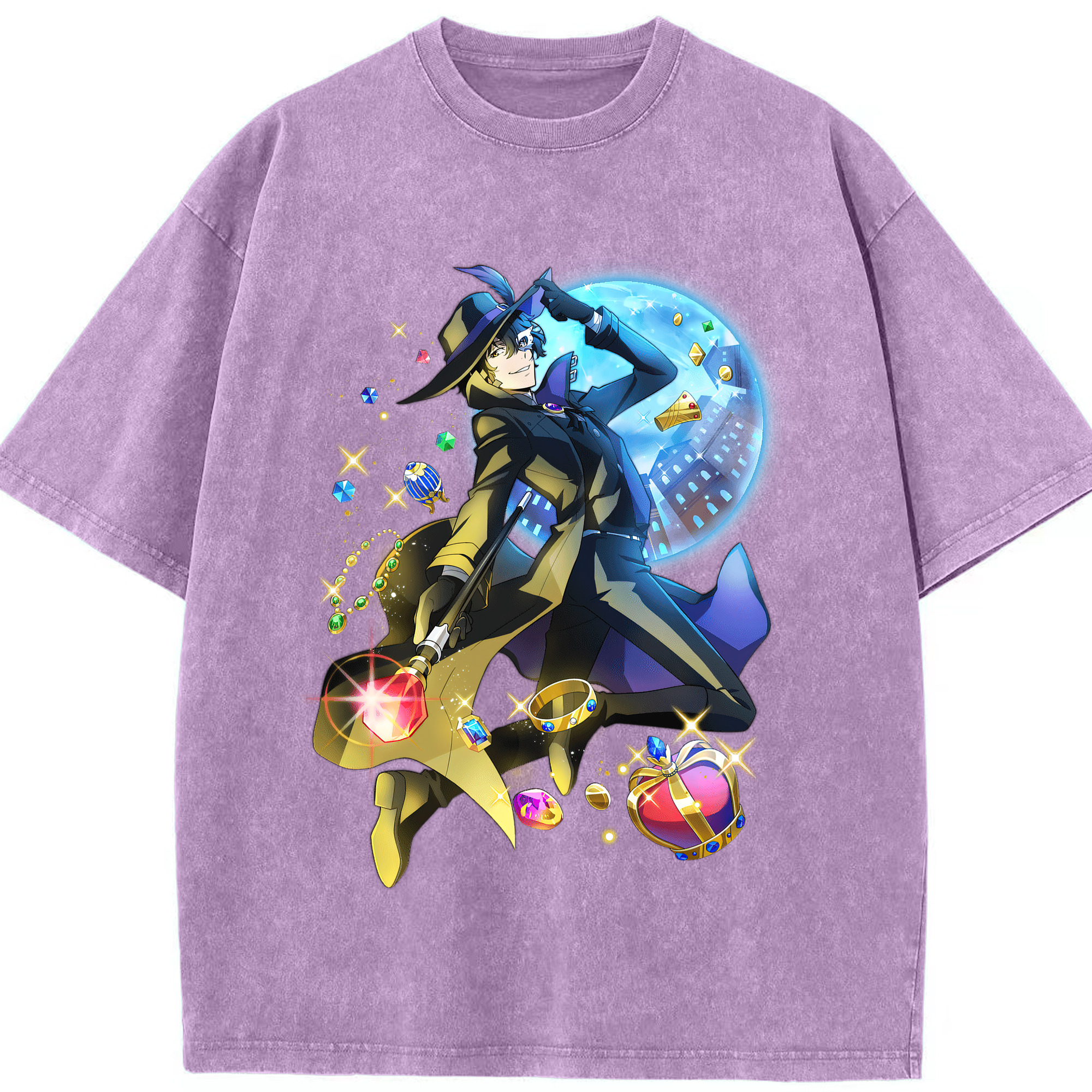 （画像用） 文豪ストレイドッグス Bungo Stray Dogs 綿100% ヴィンテージ風 半袖Tシャツ（フロントプリント）