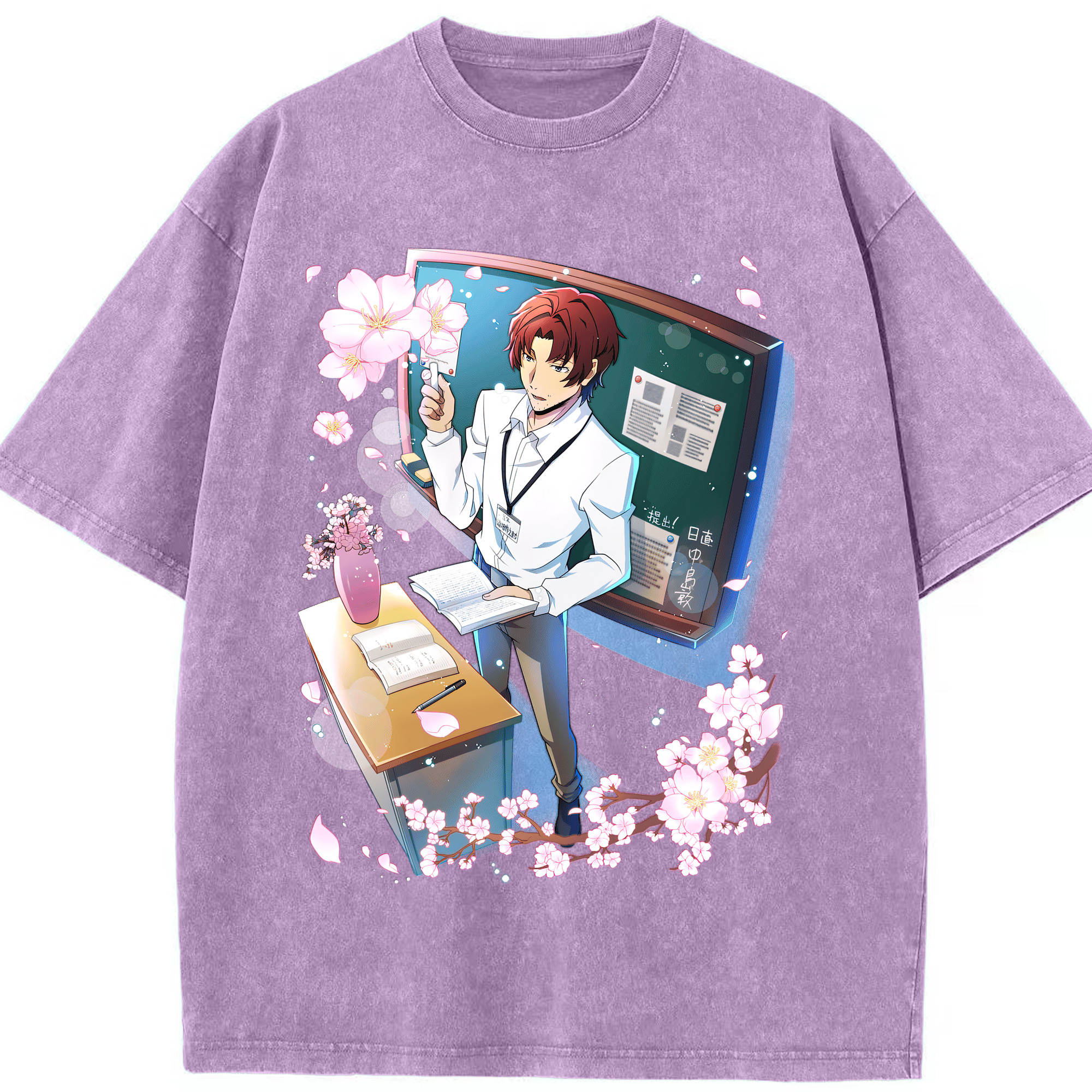 （画像用） 文豪ストレイドッグス Bungo Stray Dogs 綿100% ヴィンテージ風 半袖Tシャツ（フロントプリント）