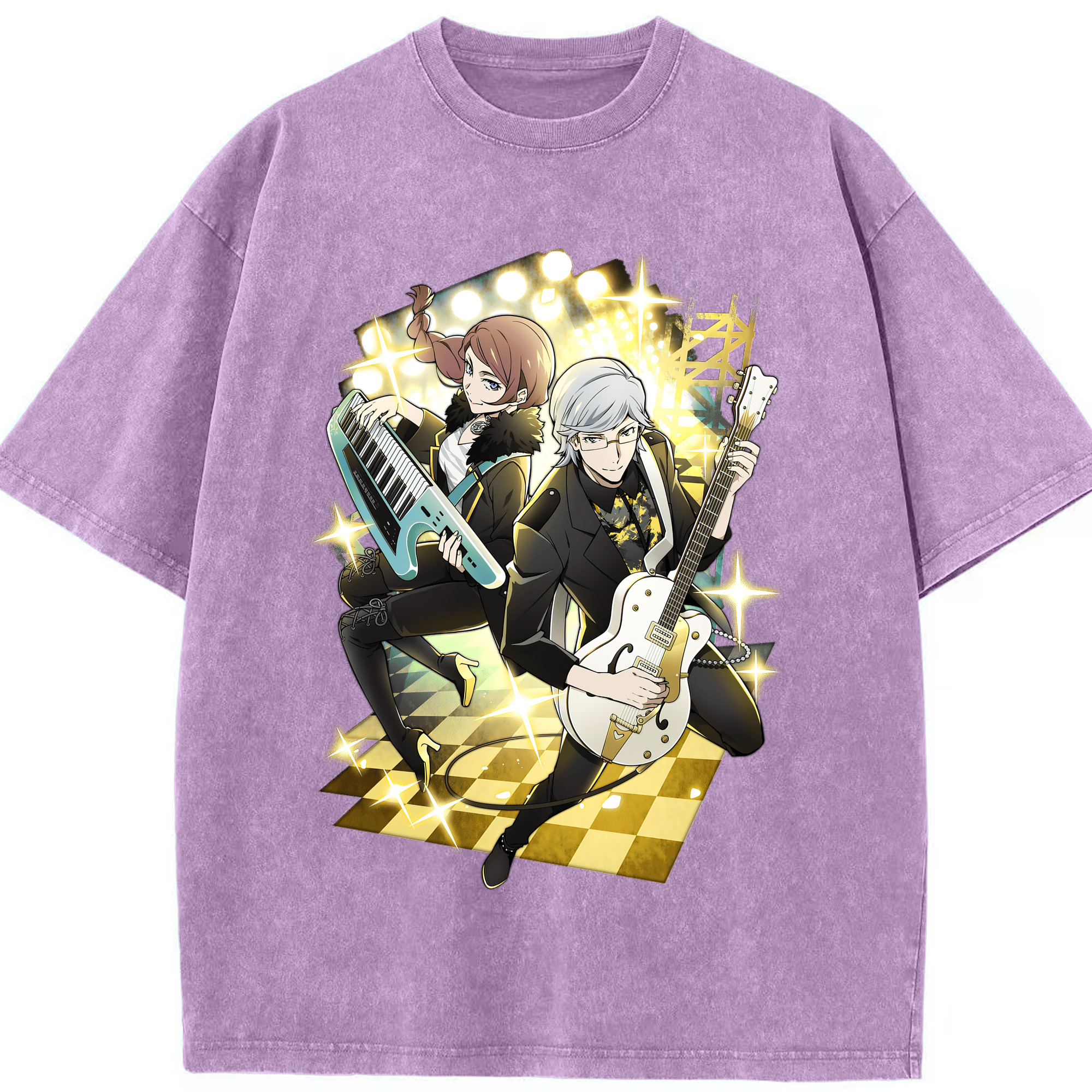 （画像用） 文豪ストレイドッグス Bungo Stray Dogs 綿100% ヴィンテージ風 半袖Tシャツ（フロントプリント）
