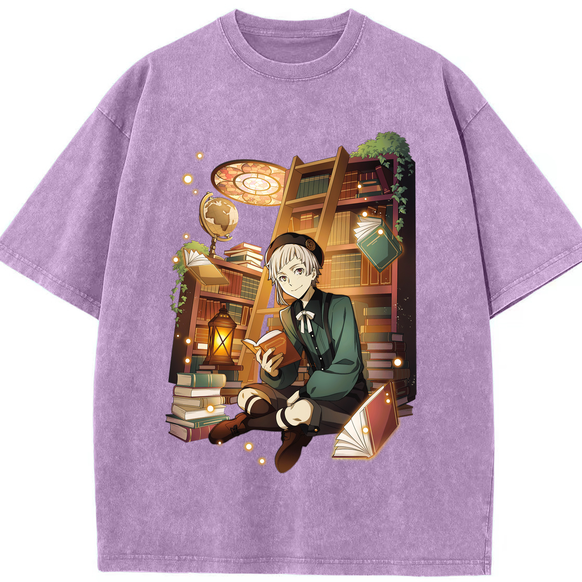 （画像用） 文豪ストレイドッグス Bungo Stray Dogs 綿100% ヴィンテージ風 半袖Tシャツ（フロントプリント）