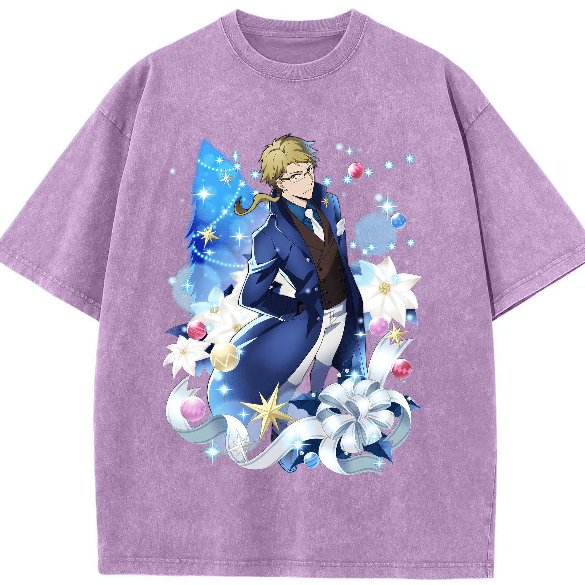 （画像用） 文豪ストレイドッグス Bungo Stray Dogs 綿100% ヴィンテージ風 半袖Tシャツ（フロントプリント）