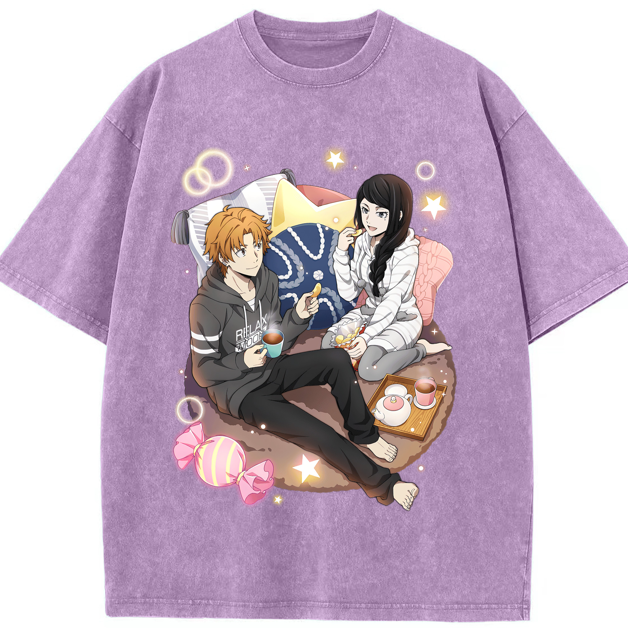 （画像用） 文豪ストレイドッグス Bungo Stray Dogs 綿100% ヴィンテージ風 半袖Tシャツ（フロントプリント）