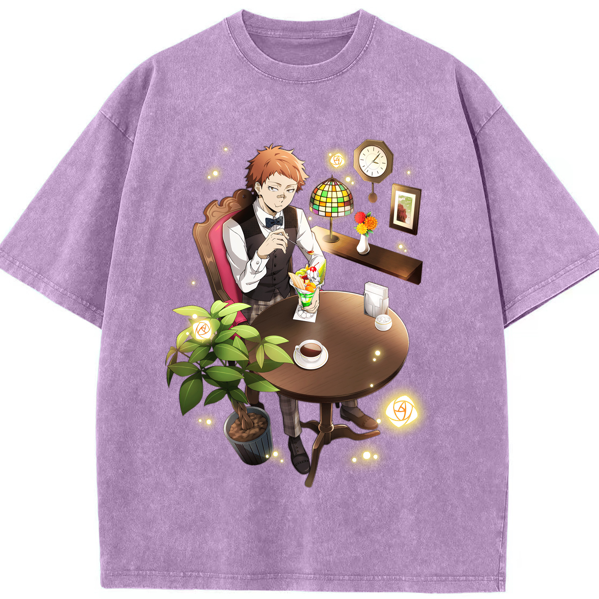 （画像用） 文豪ストレイドッグス Bungo Stray Dogs 綿100% ヴィンテージ風 半袖Tシャツ（フロントプリント）