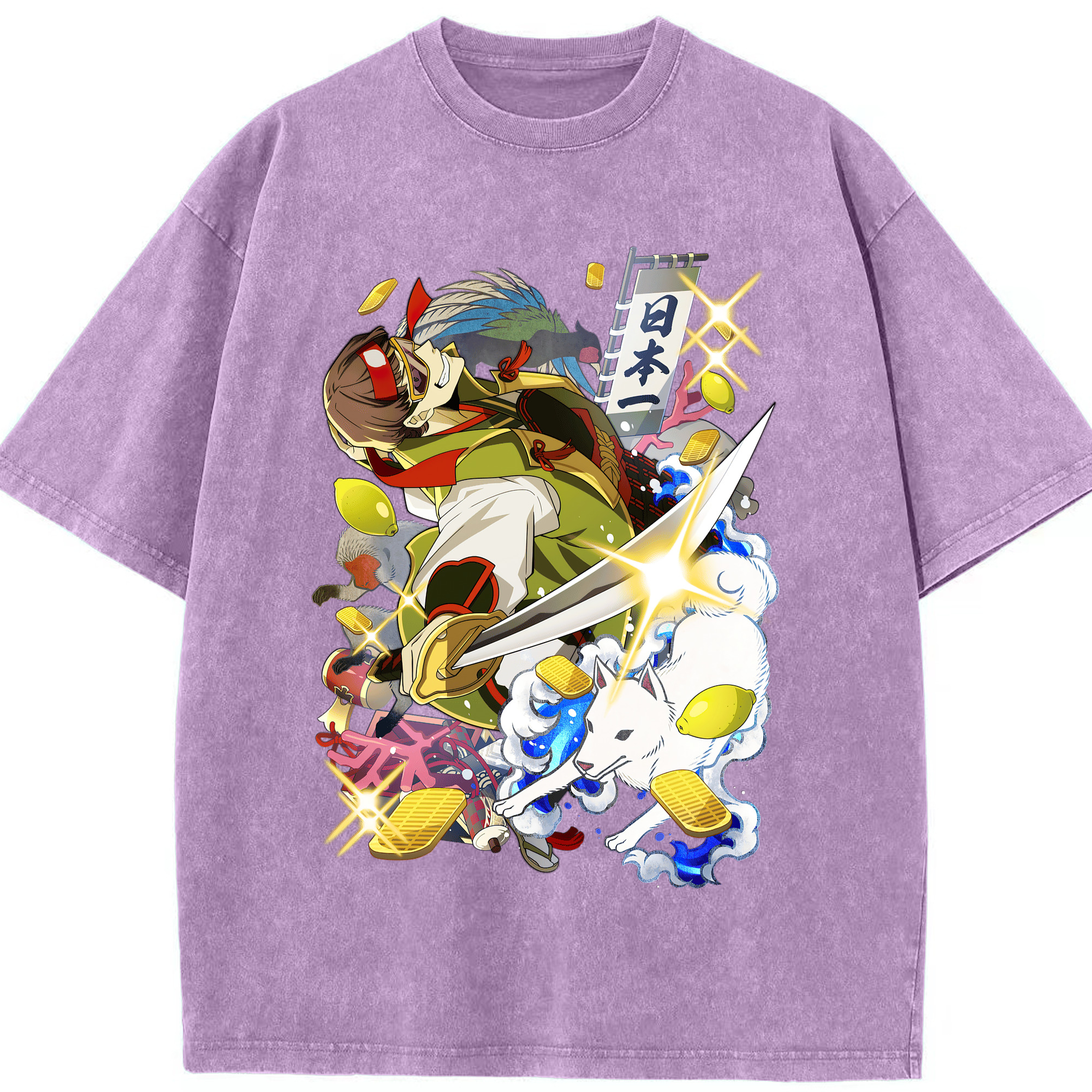 （画像用） 文豪ストレイドッグス Bungo Stray Dogs 綿100% ヴィンテージ風 半袖Tシャツ（フロントプリント）
