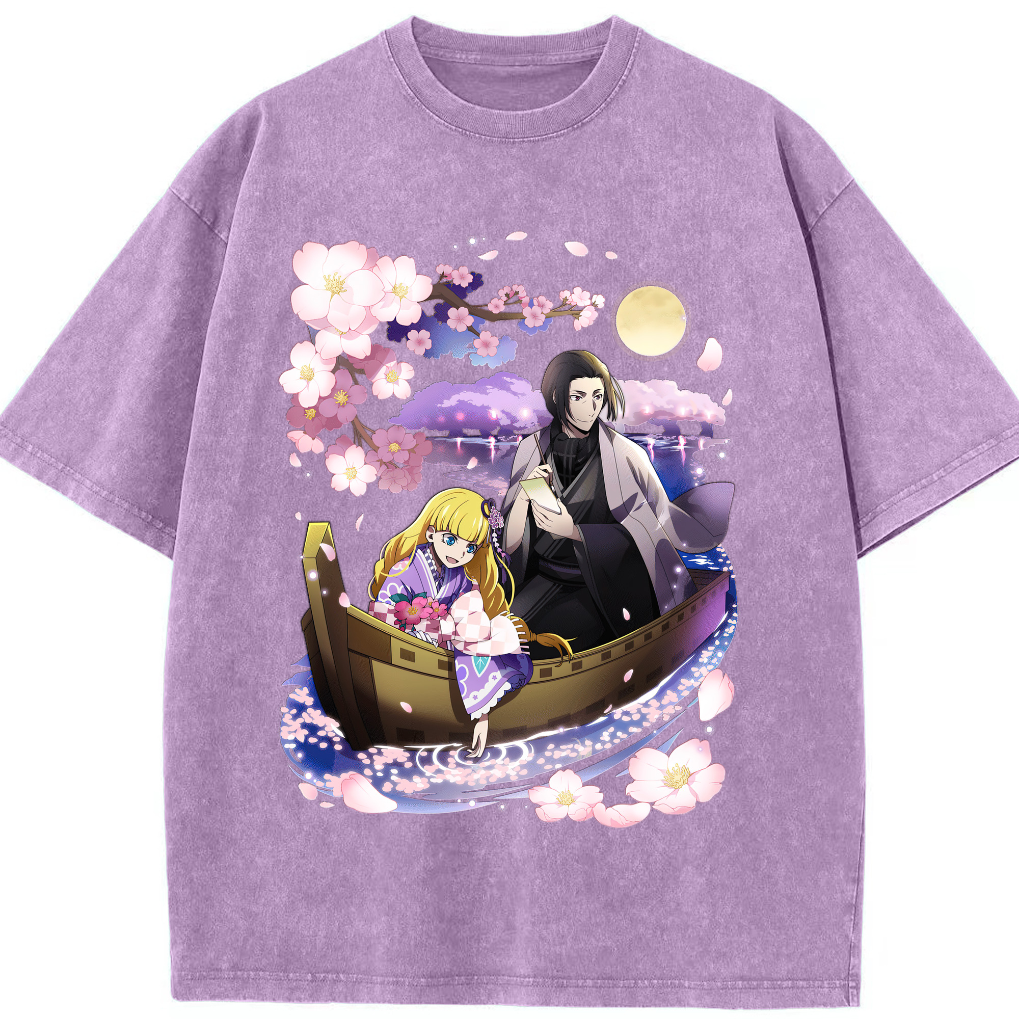 （画像用） 文豪ストレイドッグス Bungo Stray Dogs 綿100% ヴィンテージ風 半袖Tシャツ（フロントプリント）