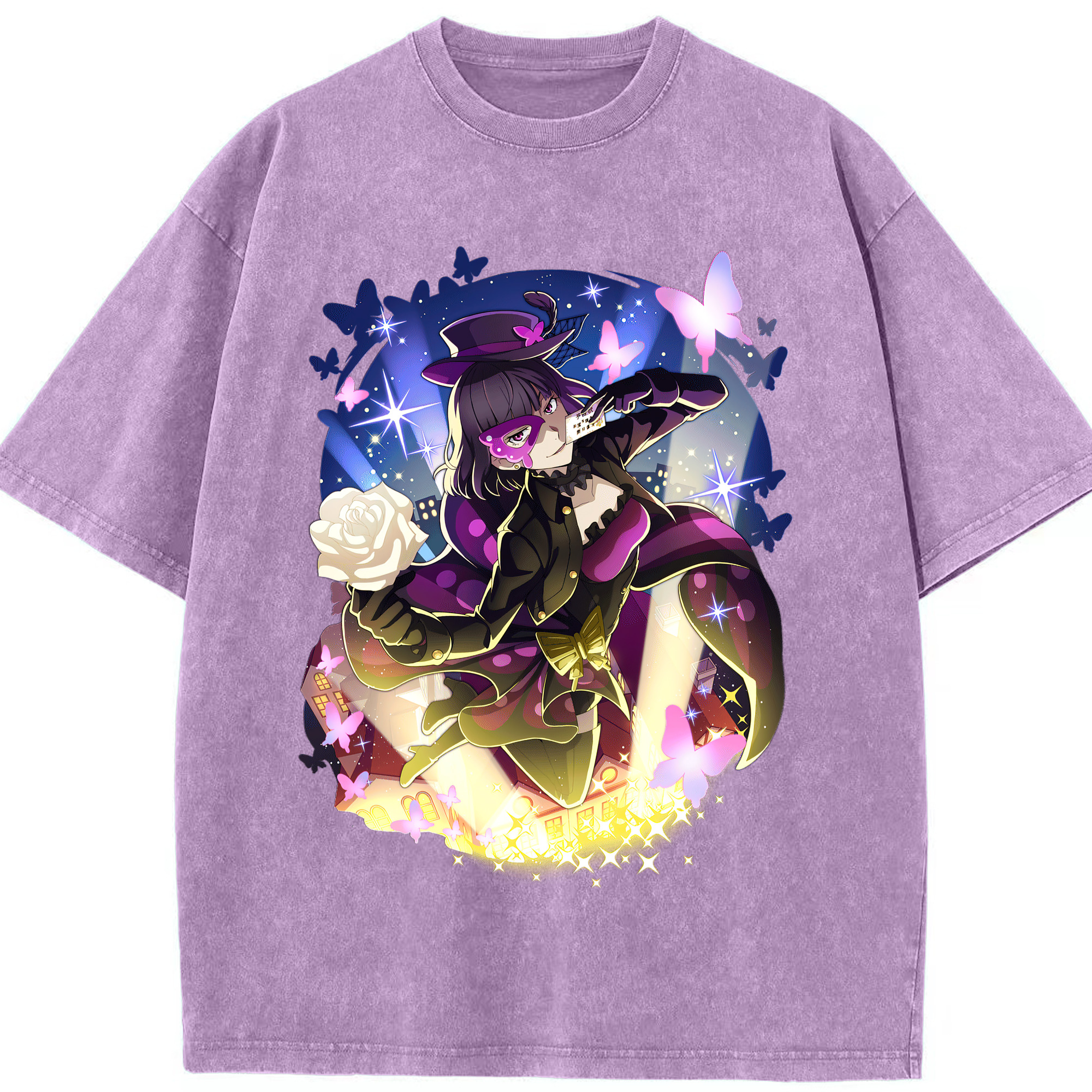 文豪ストレイドッグス Bungo Stray Dogs 綿100% ヴィンテージ風 半袖Tシャツ（フロントプリント）