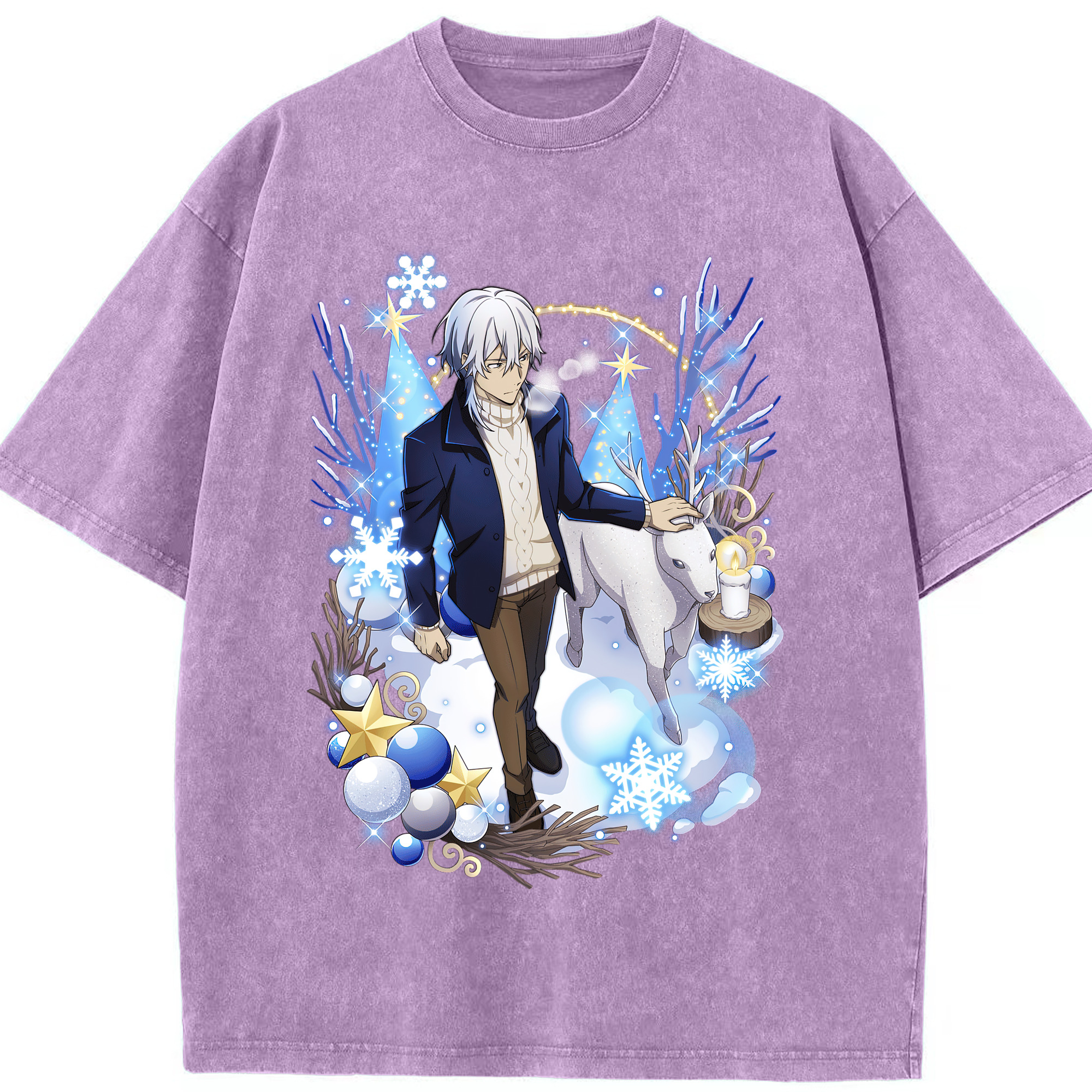 （画像用） 文豪ストレイドッグス Bungo Stray Dogs 綿100% ヴィンテージ風 半袖Tシャツ（フロントプリント）
