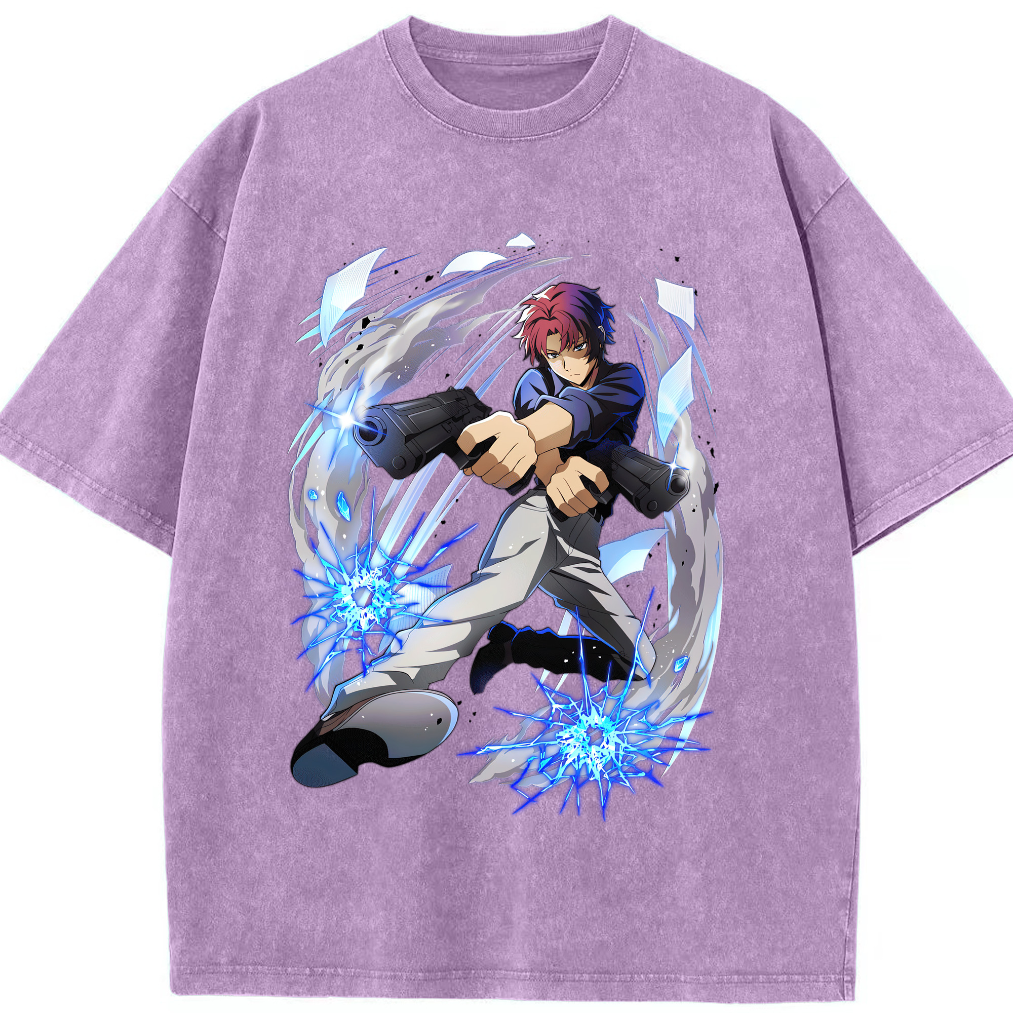 （画像用） 文豪ストレイドッグス Bungo Stray Dogs 綿100% ヴィンテージ風 半袖Tシャツ（フロントプリント）