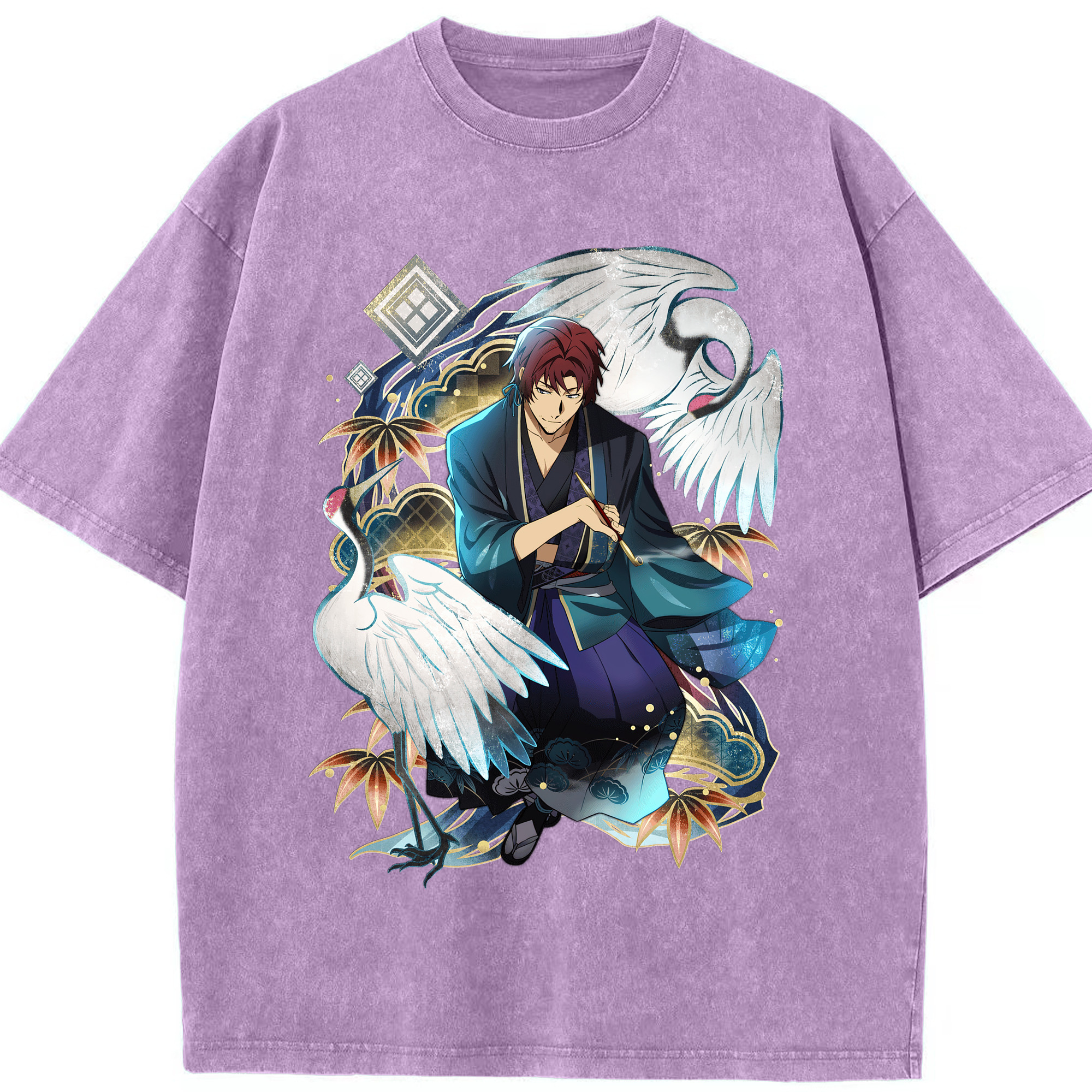 （画像用） 文豪ストレイドッグス Bungo Stray Dogs 綿100% ヴィンテージ風 半袖Tシャツ（フロントプリント）
