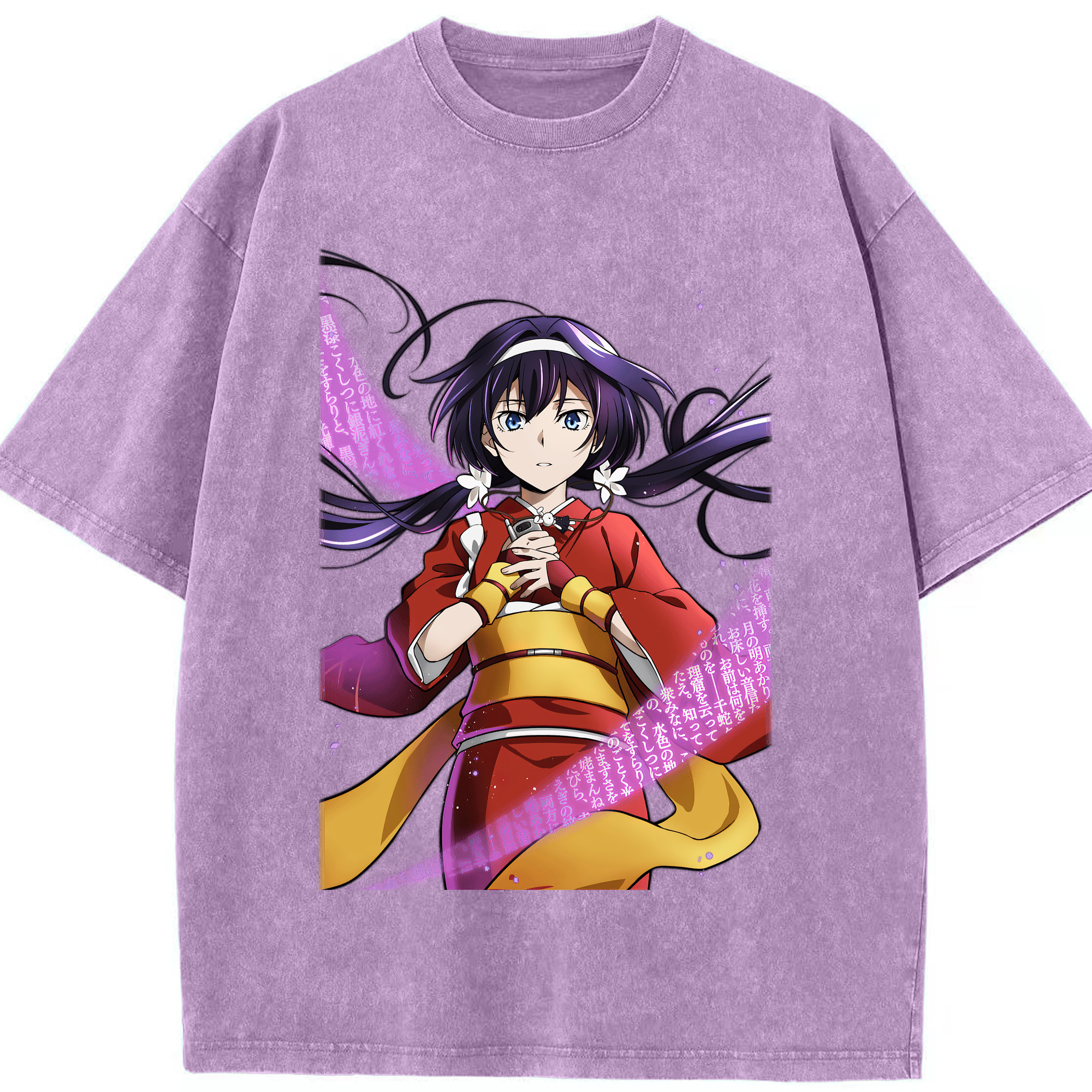 （画像用） 文豪ストレイドッグス Bungo Stray Dogs 綿100% ヴィンテージ風 半袖Tシャツ（フロントプリント）