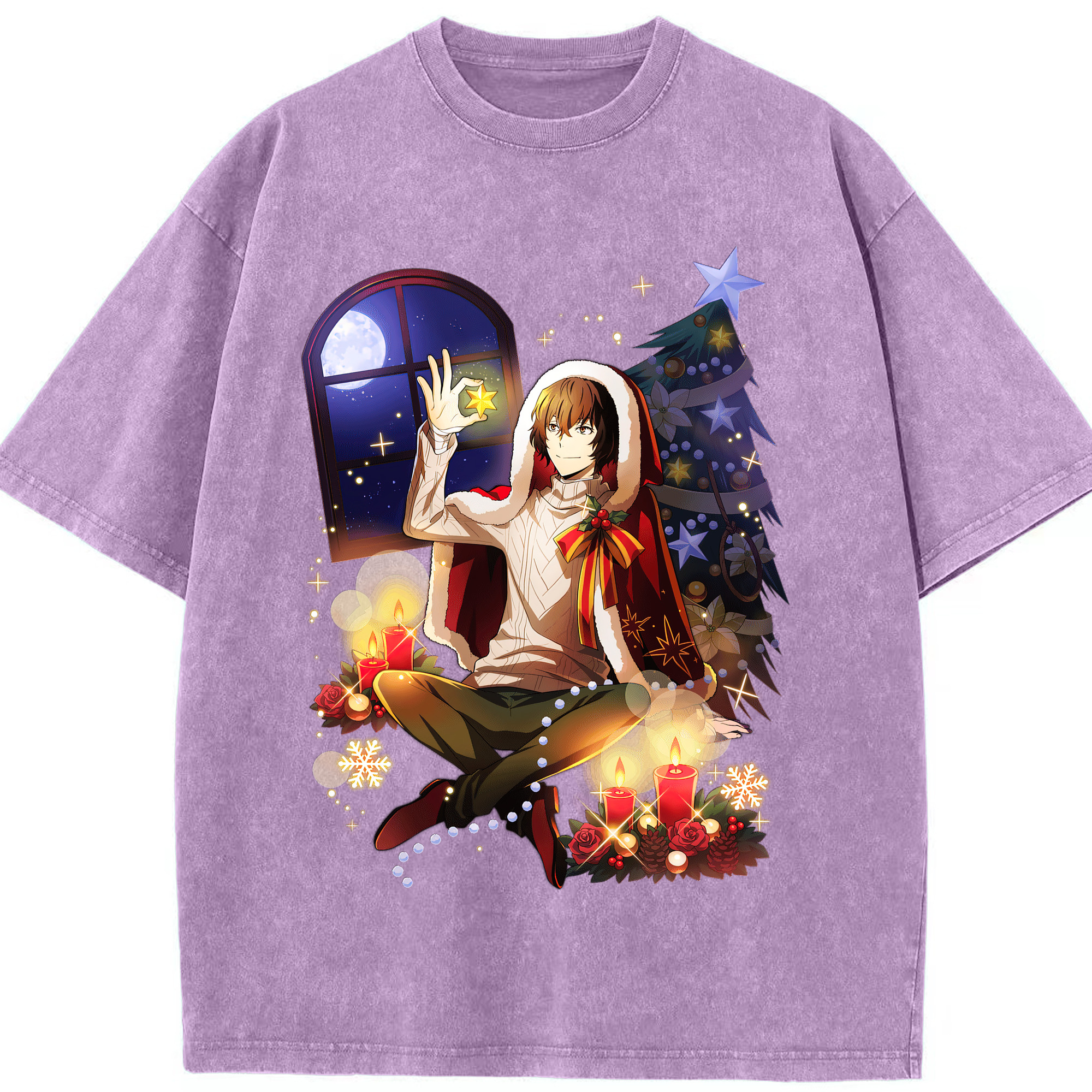 （画像用） 文豪ストレイドッグス Bungo Stray Dogs 綿100% ヴィンテージ風 半袖Tシャツ（フロントプリント）