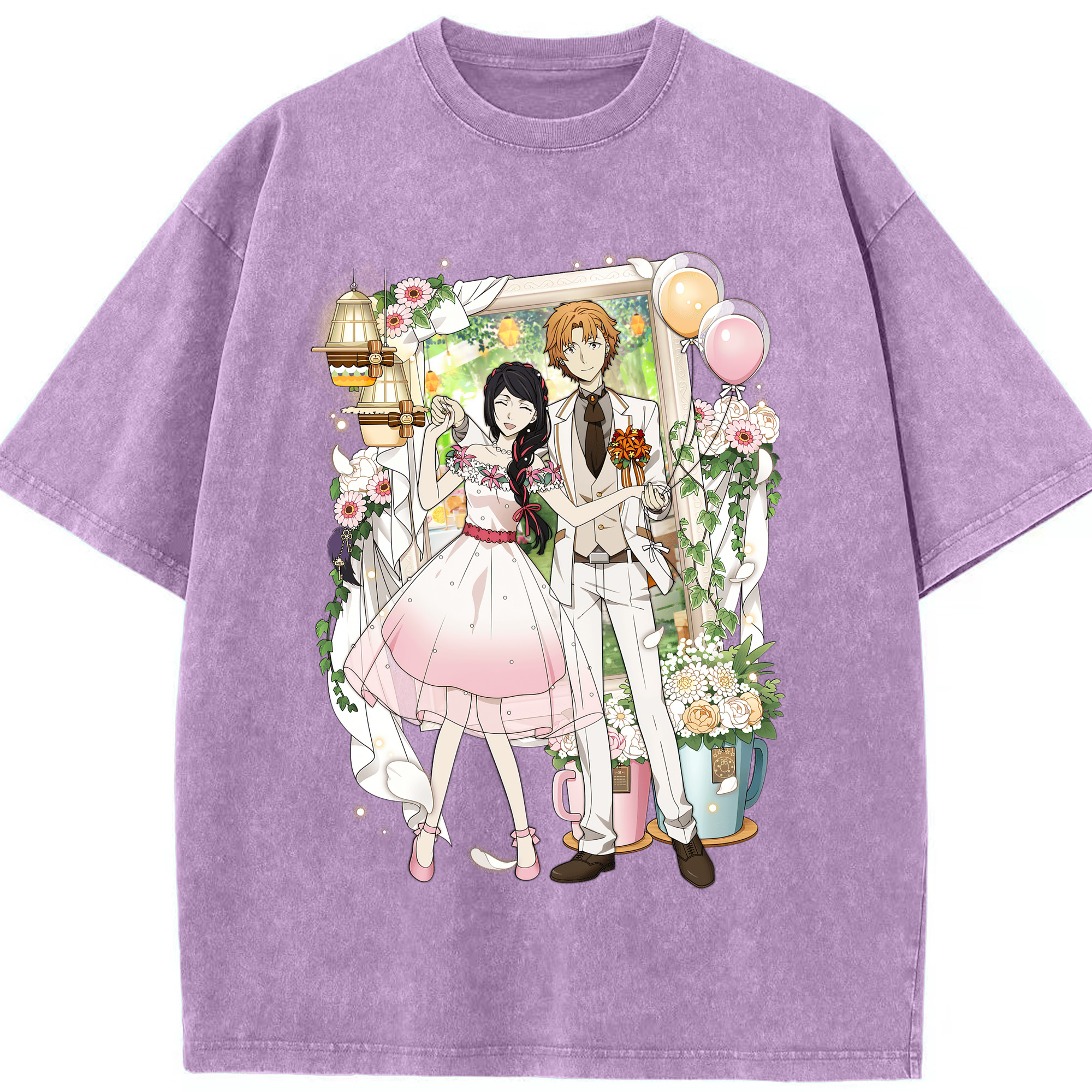 （画像用） 文豪ストレイドッグス Bungo Stray Dogs 綿100% ヴィンテージ風 半袖Tシャツ（フロントプリント）