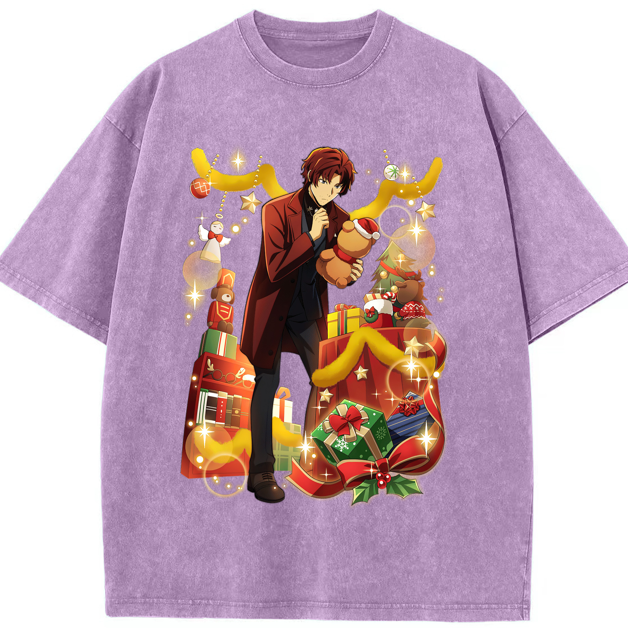 （画像用） 文豪ストレイドッグス Bungo Stray Dogs 綿100% ヴィンテージ風 半袖Tシャツ（フロントプリント）