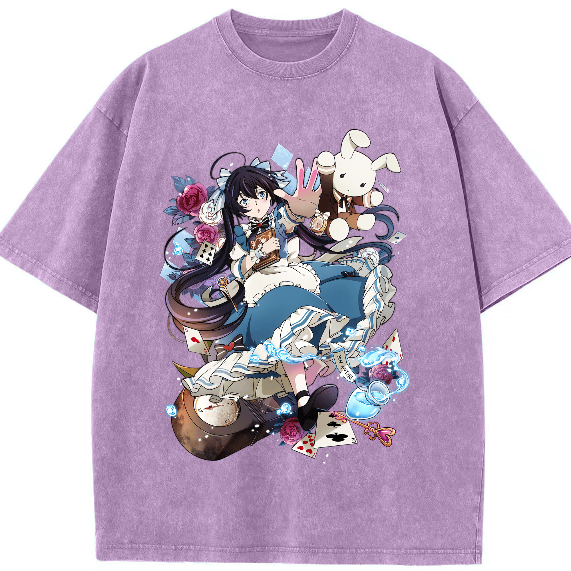 （画像用） 文豪ストレイドッグス Bungo Stray Dogs 綿100% ヴィンテージ風 半袖Tシャツ（フロントプリント）