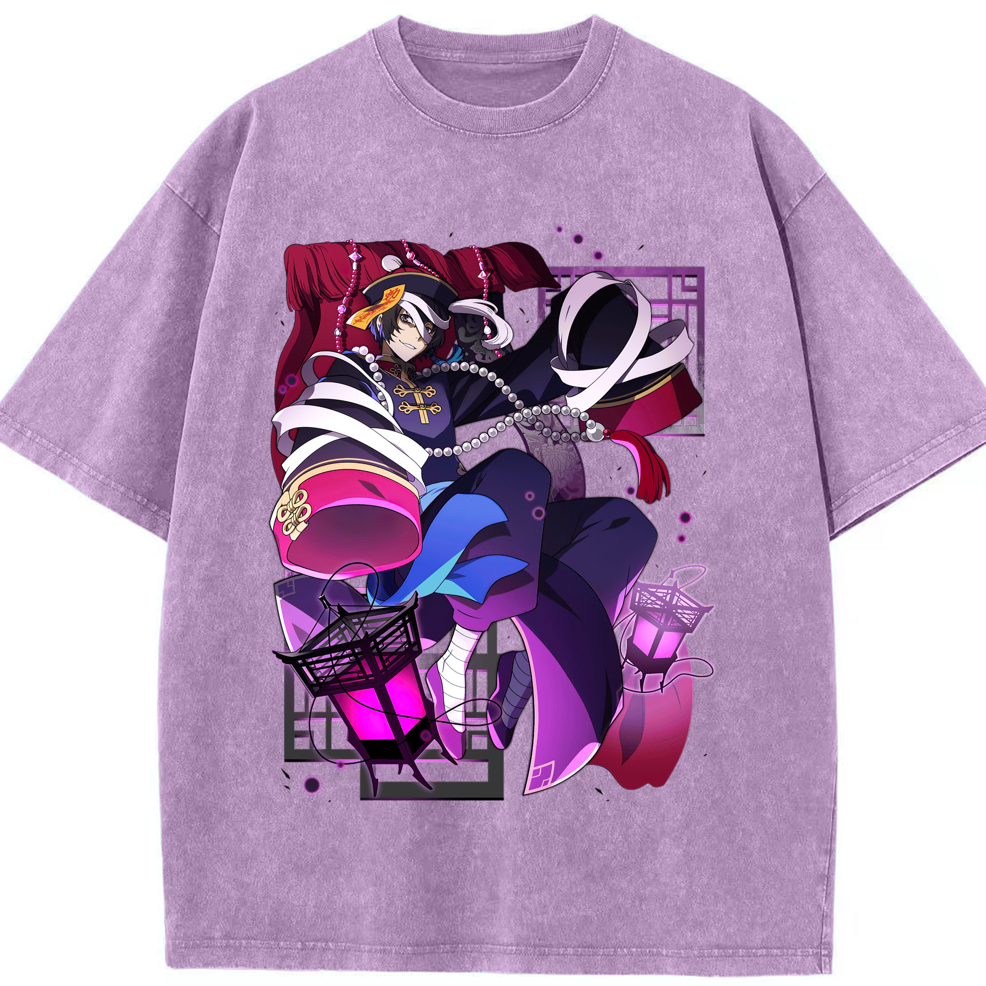（画像用） 文豪ストレイドッグス Bungo Stray Dogs 綿100% ヴィンテージ風 半袖Tシャツ（フロントプリント）