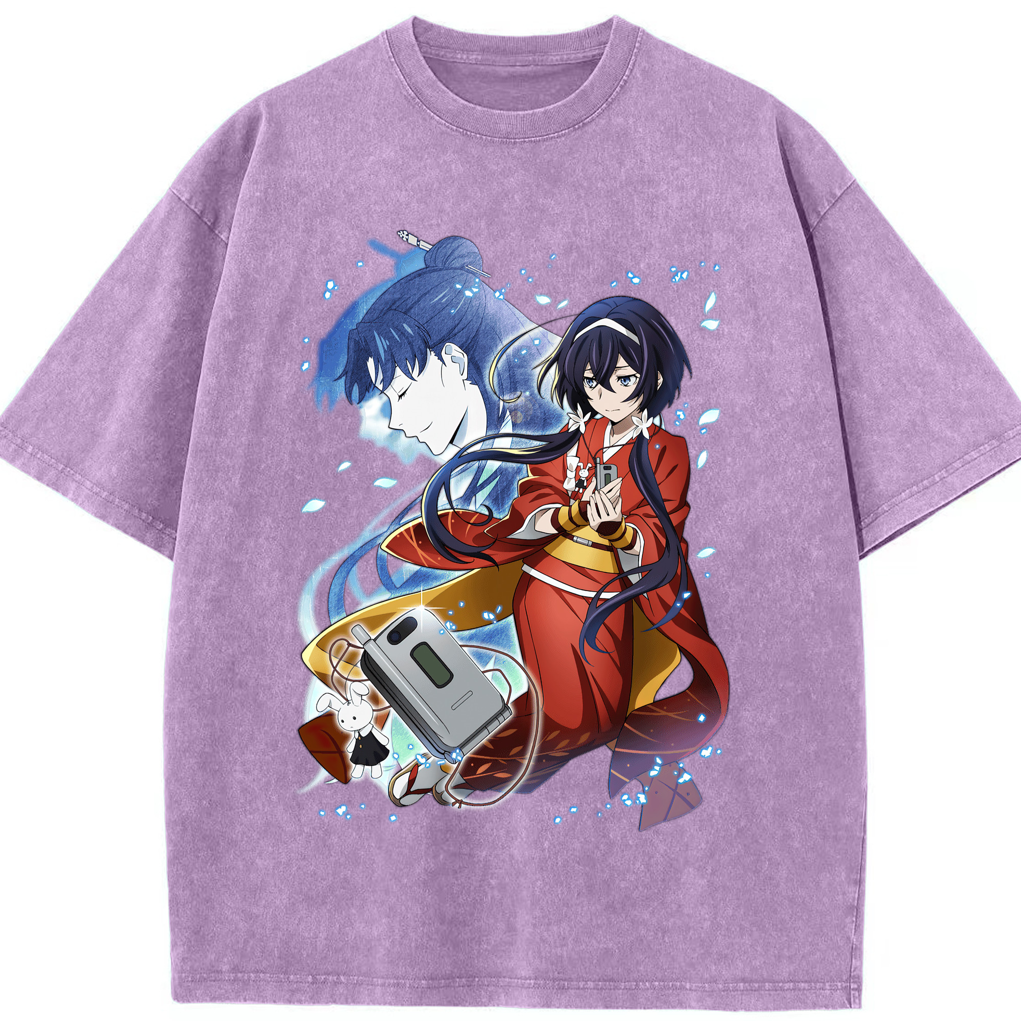 （画像用） 文豪ストレイドッグス Bungo Stray Dogs 綿100% ヴィンテージ風 半袖Tシャツ（フロントプリント）