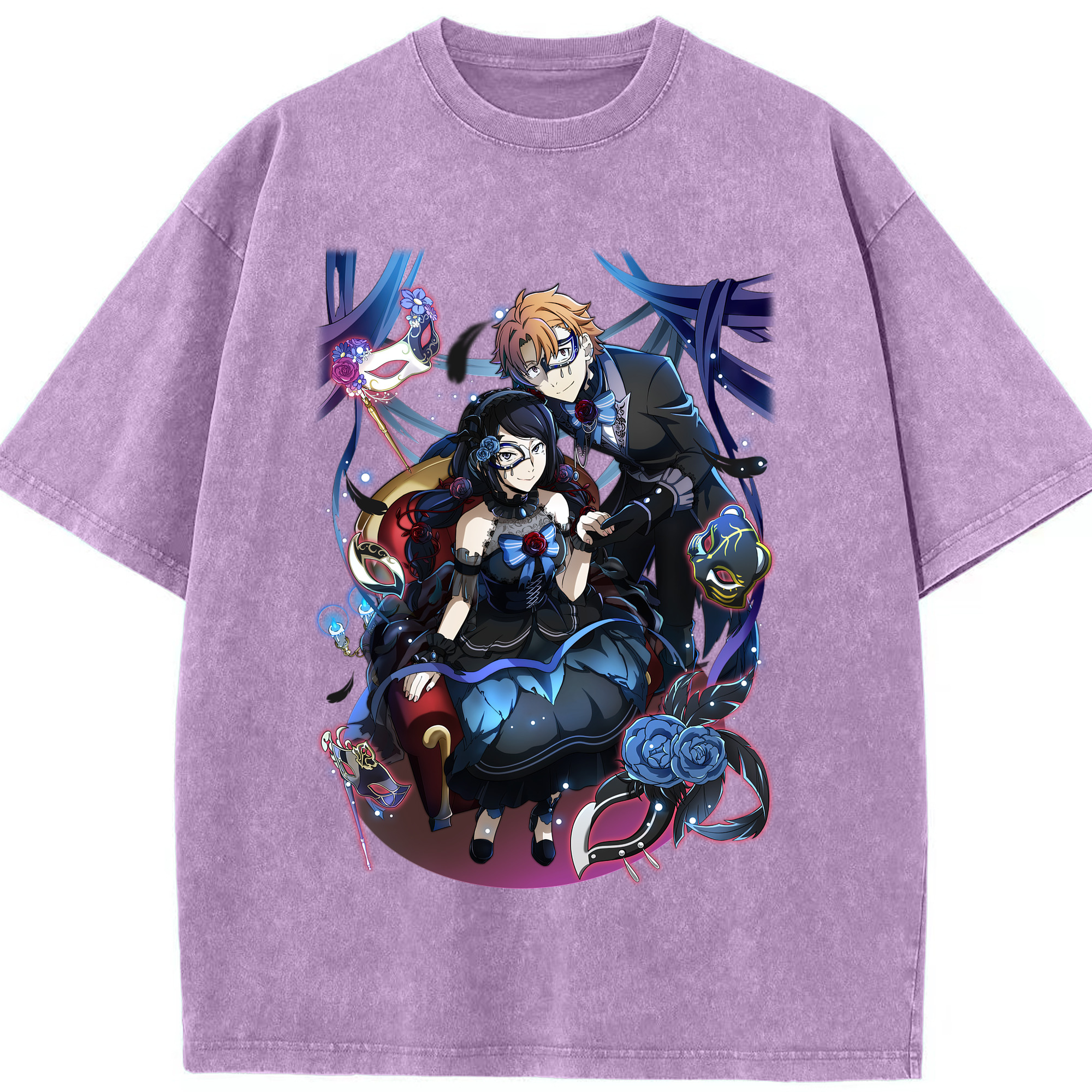 （画像用） 文豪ストレイドッグス Bungo Stray Dogs 綿100% ヴィンテージ風 半袖Tシャツ（フロントプリント）