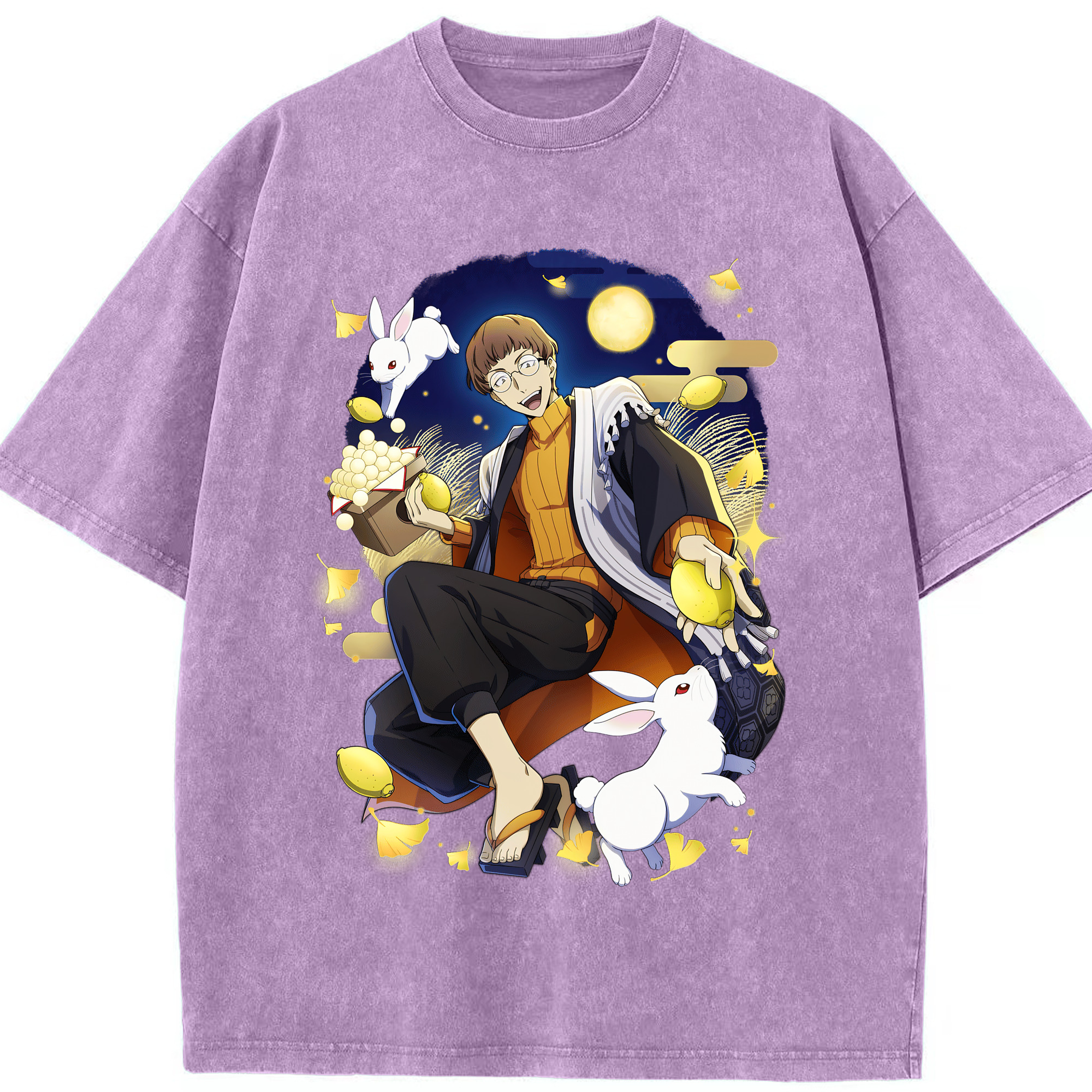 （画像用） 文豪ストレイドッグス Bungo Stray Dogs 綿100% ヴィンテージ風 半袖Tシャツ（フロントプリント）