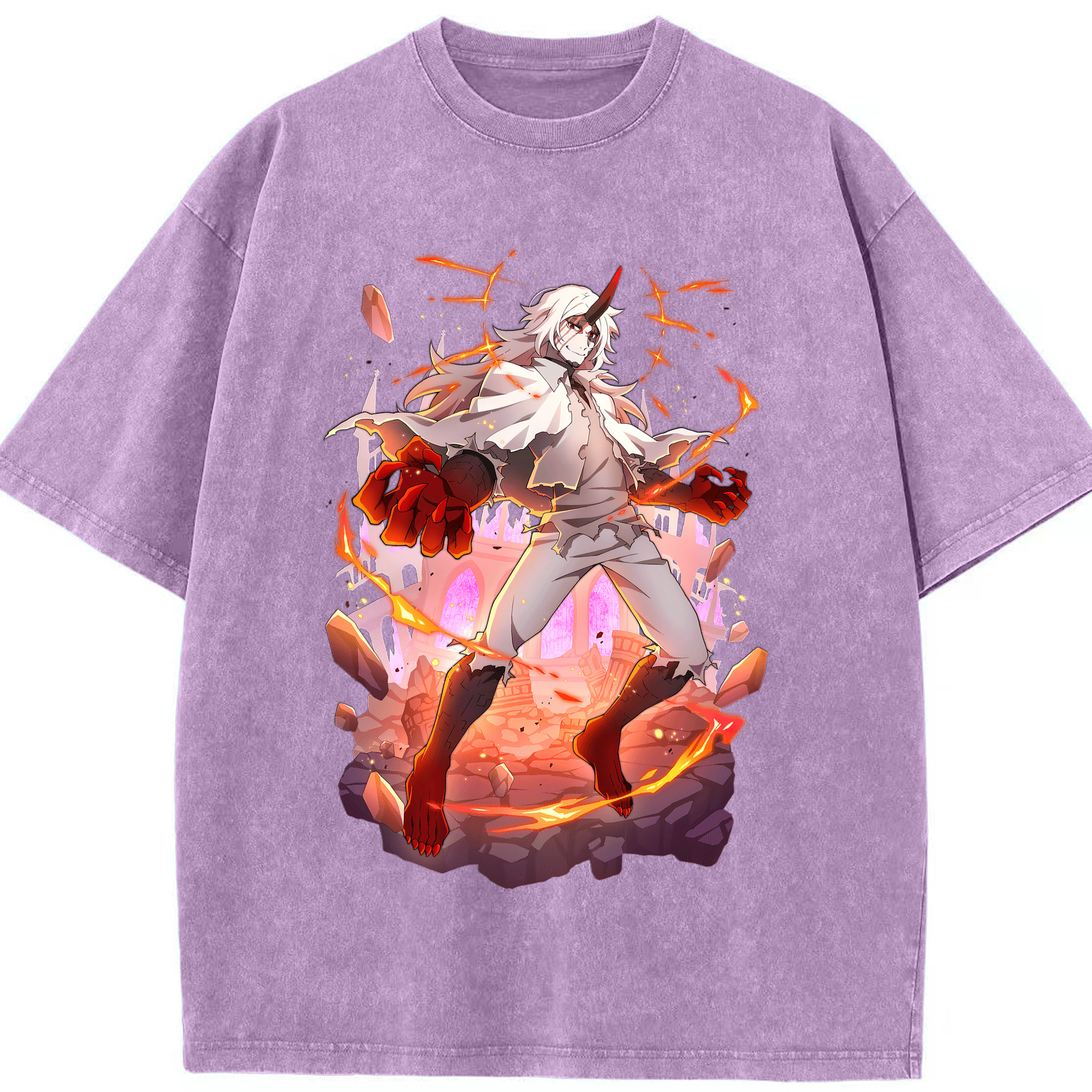 （画像用） 文豪ストレイドッグス Bungo Stray Dogs 綿100% ヴィンテージ風 半袖Tシャツ（フロントプリント）