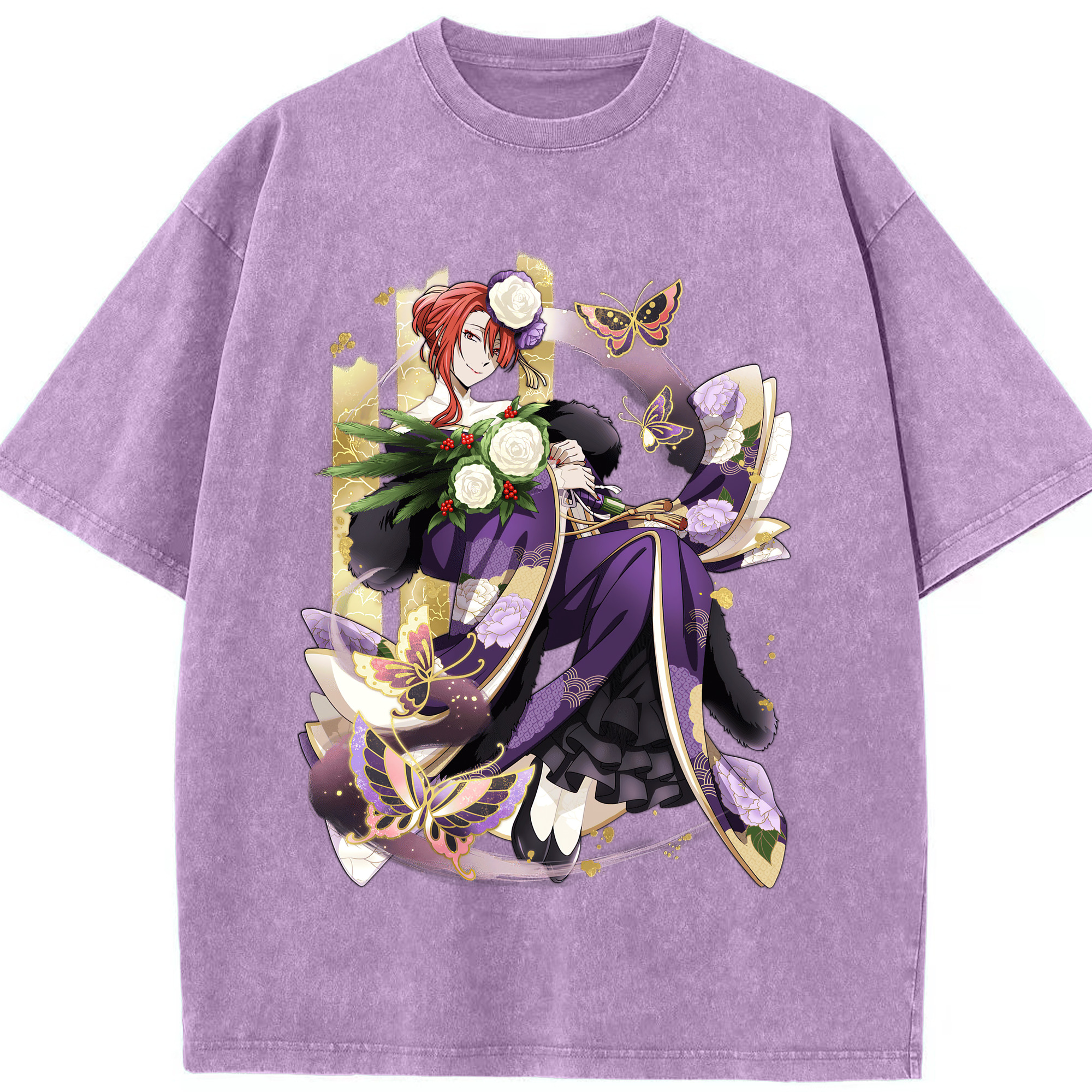 （画像用） 文豪ストレイドッグス Bungo Stray Dogs 綿100% ヴィンテージ風 半袖Tシャツ（フロントプリント）