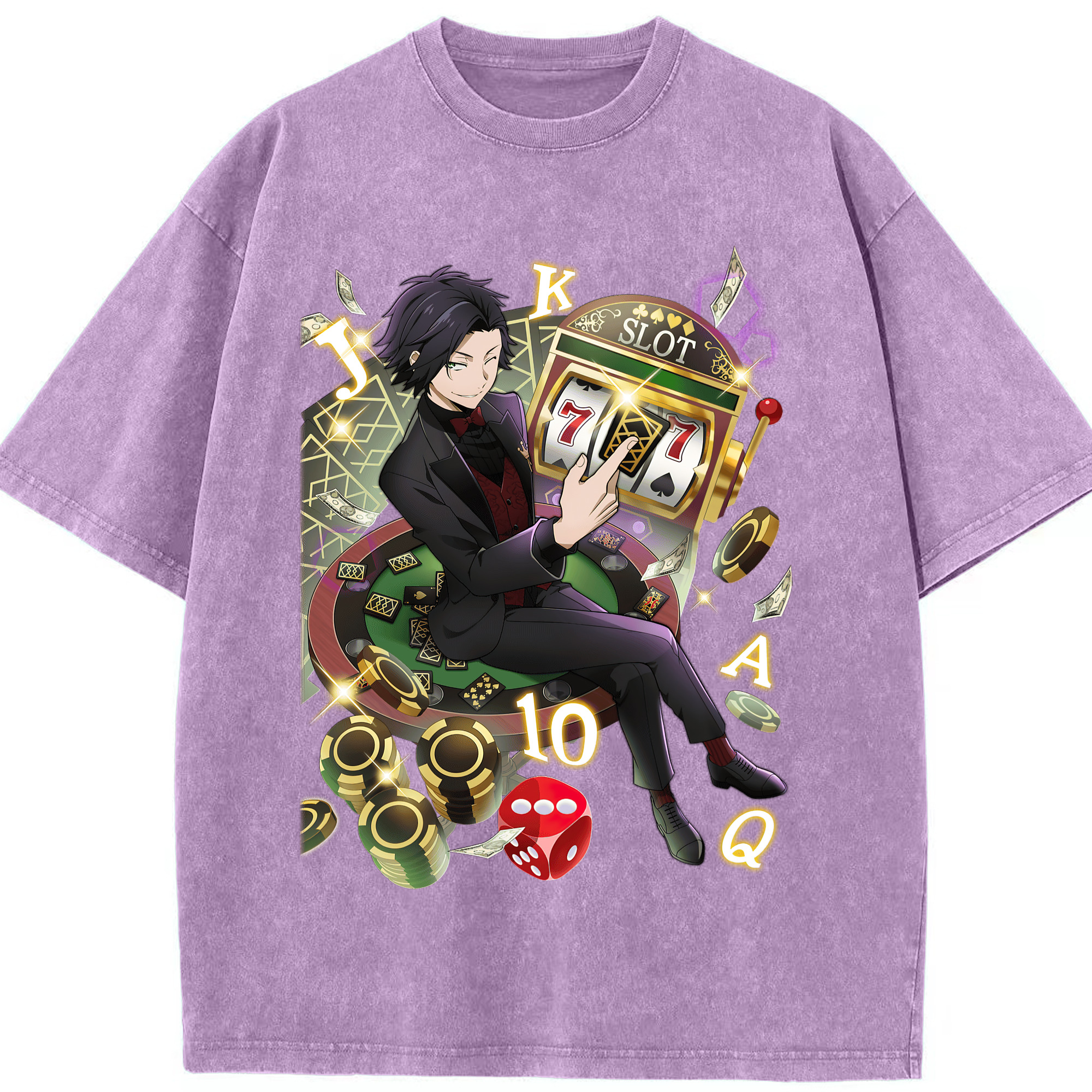 （画像用） 文豪ストレイドッグス Bungo Stray Dogs 綿100% ヴィンテージ風 半袖Tシャツ（フロントプリント）