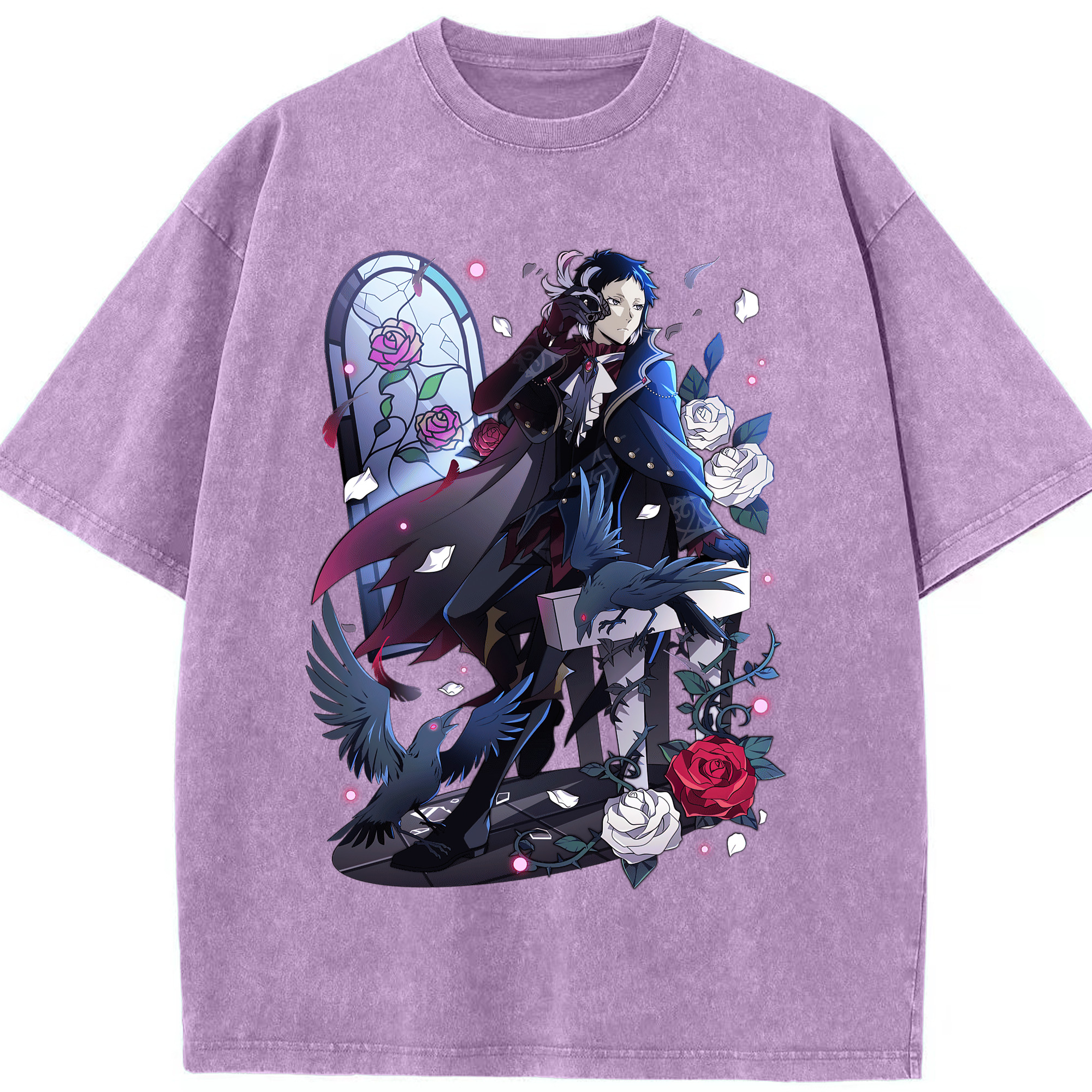 （画像用） 文豪ストレイドッグス Bungo Stray Dogs 綿100% ヴィンテージ風 半袖Tシャツ（フロントプリント）
