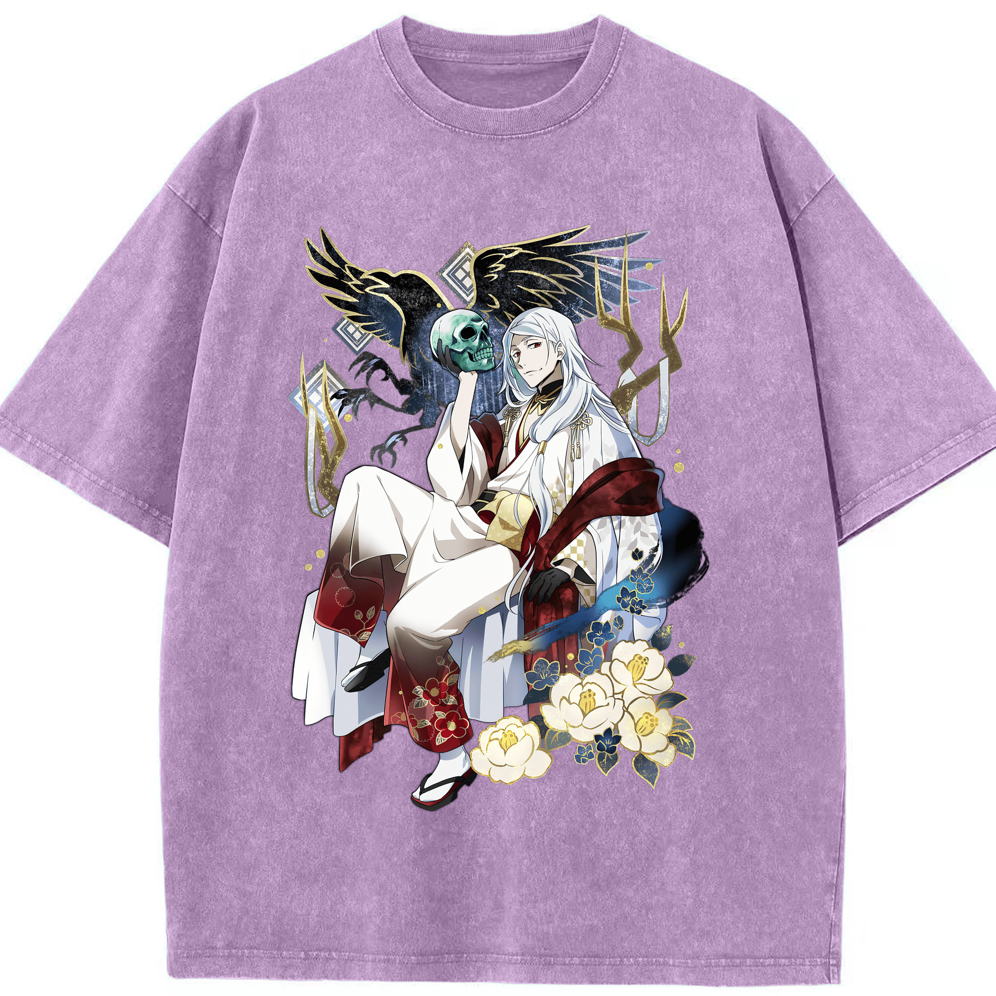 （画像用） 文豪ストレイドッグス Bungo Stray Dogs 綿100% ヴィンテージ風 半袖Tシャツ（フロントプリント）