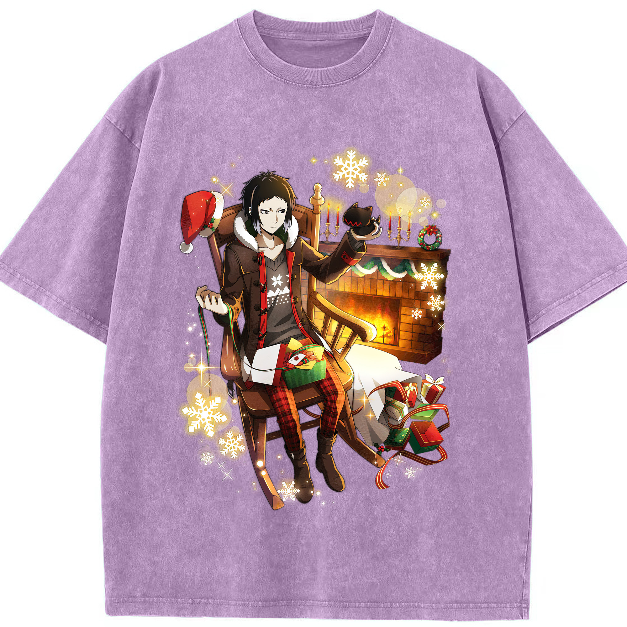 （画像用） 文豪ストレイドッグス Bungo Stray Dogs 綿100% ヴィンテージ風 半袖Tシャツ（フロントプリント）