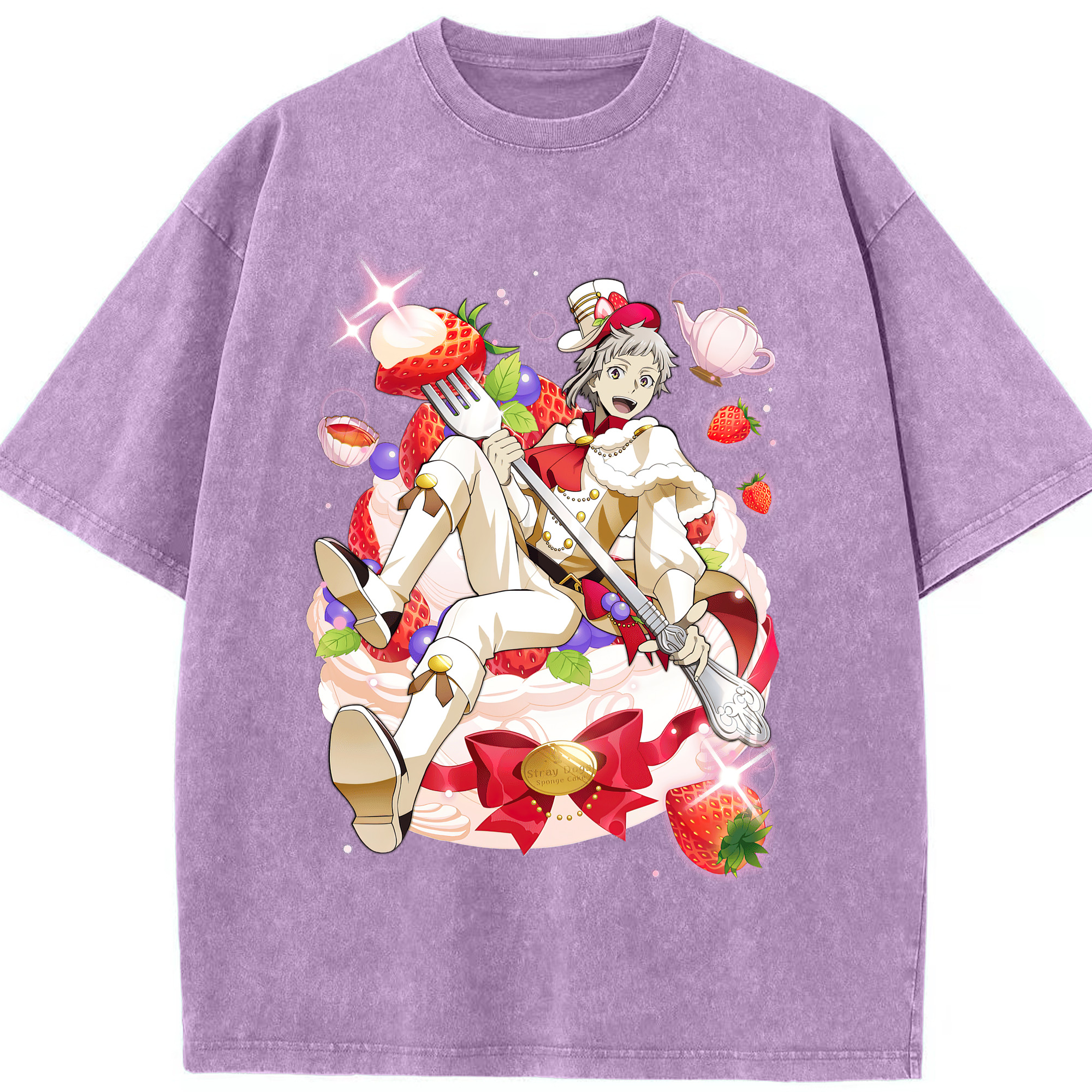 （画像用） 文豪ストレイドッグス Bungo Stray Dogs 綿100% ヴィンテージ風 半袖Tシャツ（フロントプリント）