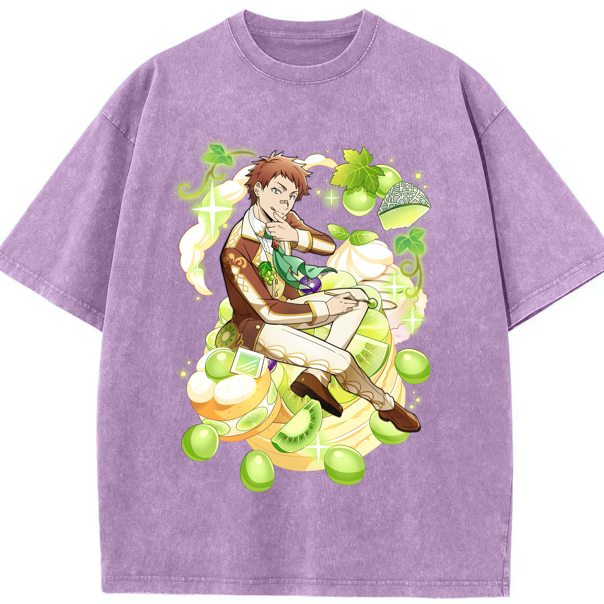 （画像用） 文豪ストレイドッグス Bungo Stray Dogs 綿100% ヴィンテージ風 半袖Tシャツ（フロントプリント）