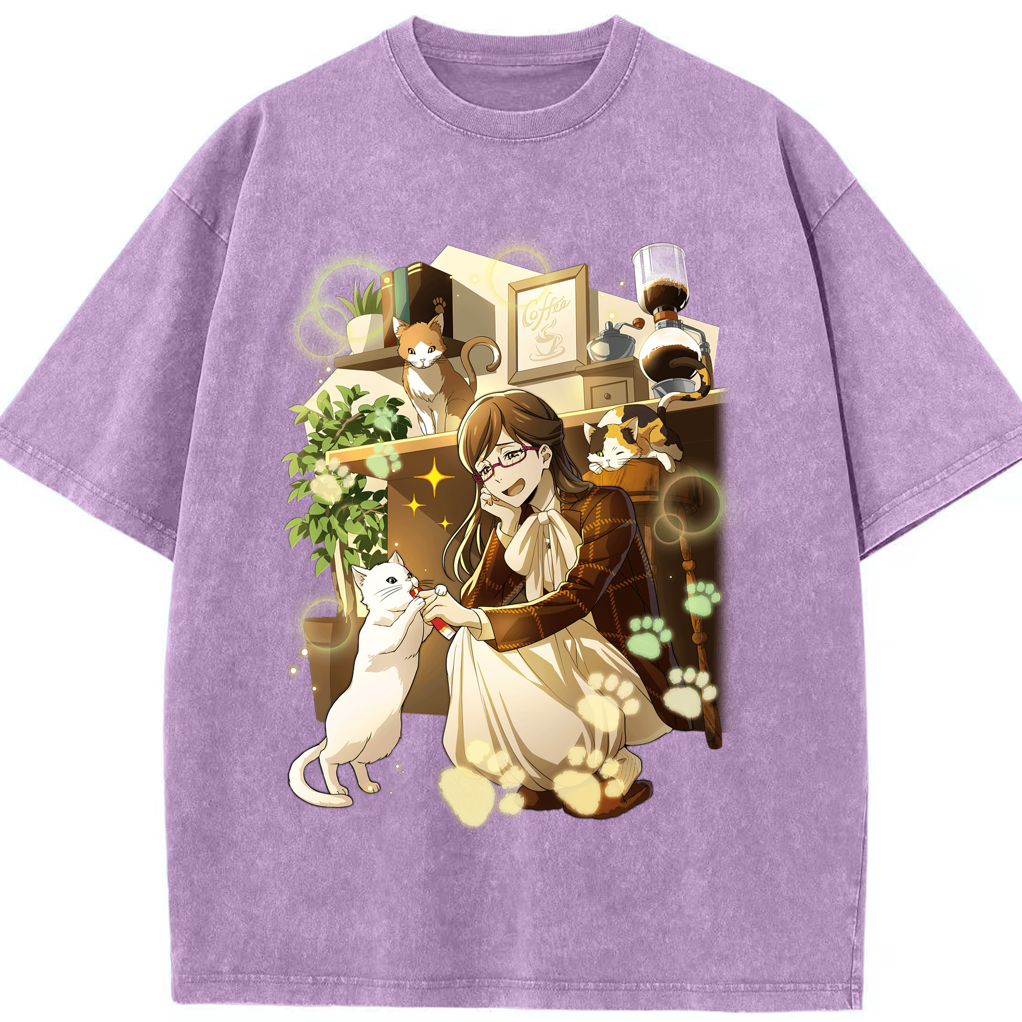 （画像用） 文豪ストレイドッグス Bungo Stray Dogs 綿100% ヴィンテージ風 半袖Tシャツ（フロントプリント）