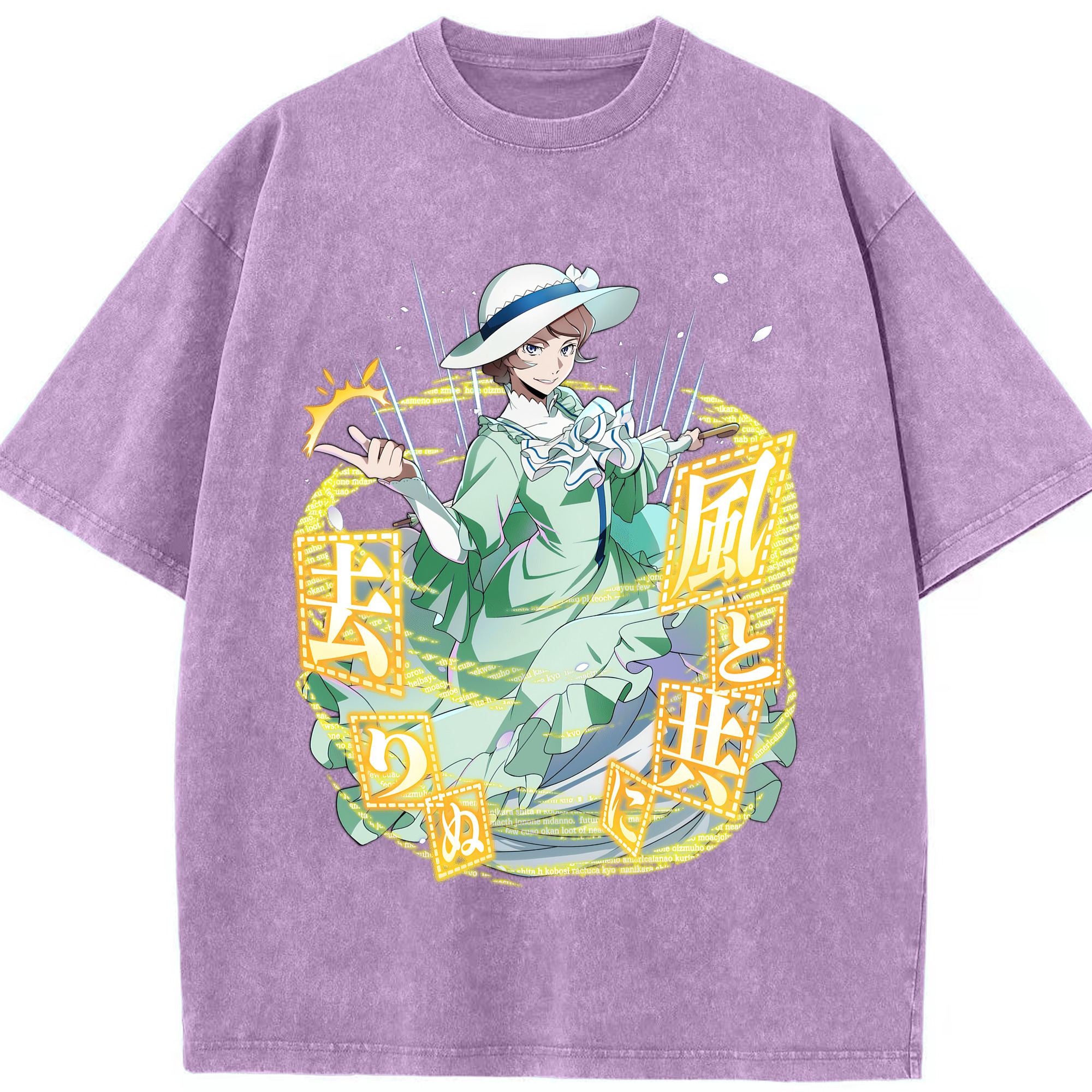 （画像用） 文豪ストレイドッグス Bungo Stray Dogs 綿100% ヴィンテージ風 半袖Tシャツ（フロントプリント）
