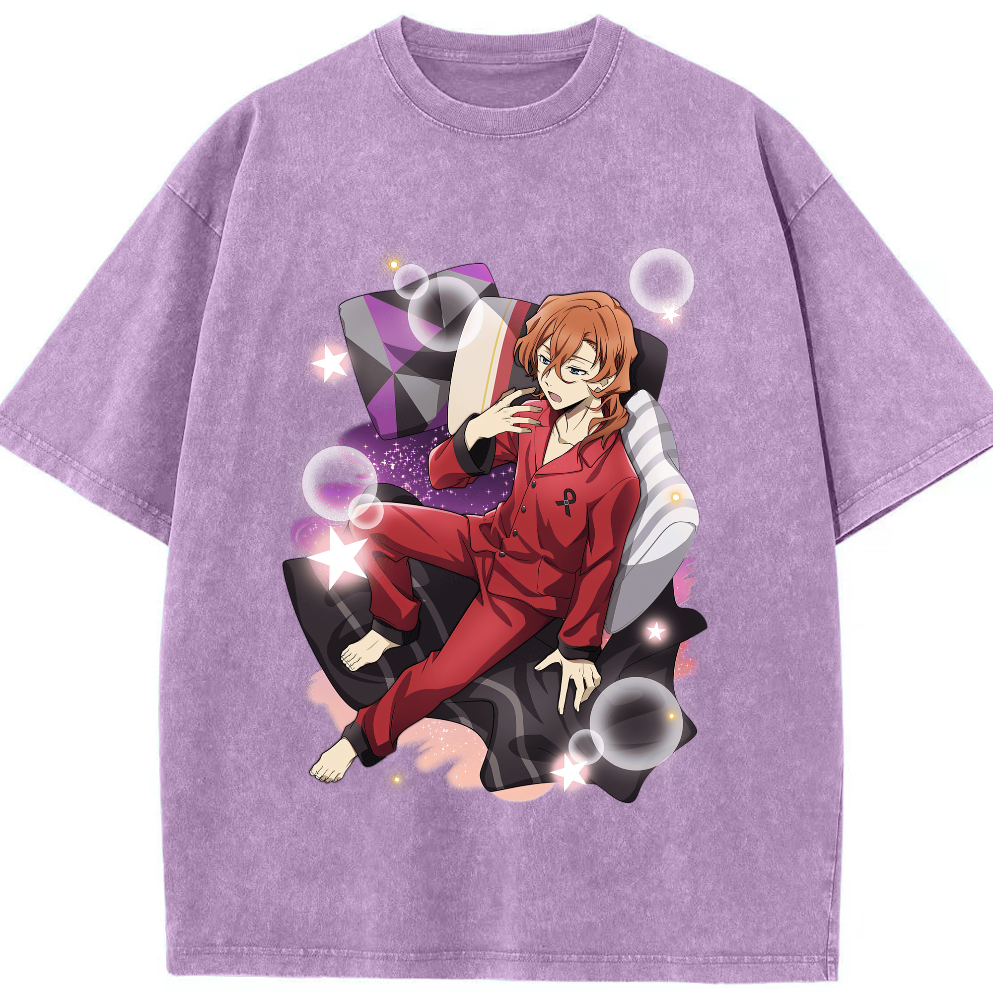 （画像用） 文豪ストレイドッグス Bungo Stray Dogs 綿100% ヴィンテージ風 半袖Tシャツ（フロントプリント）