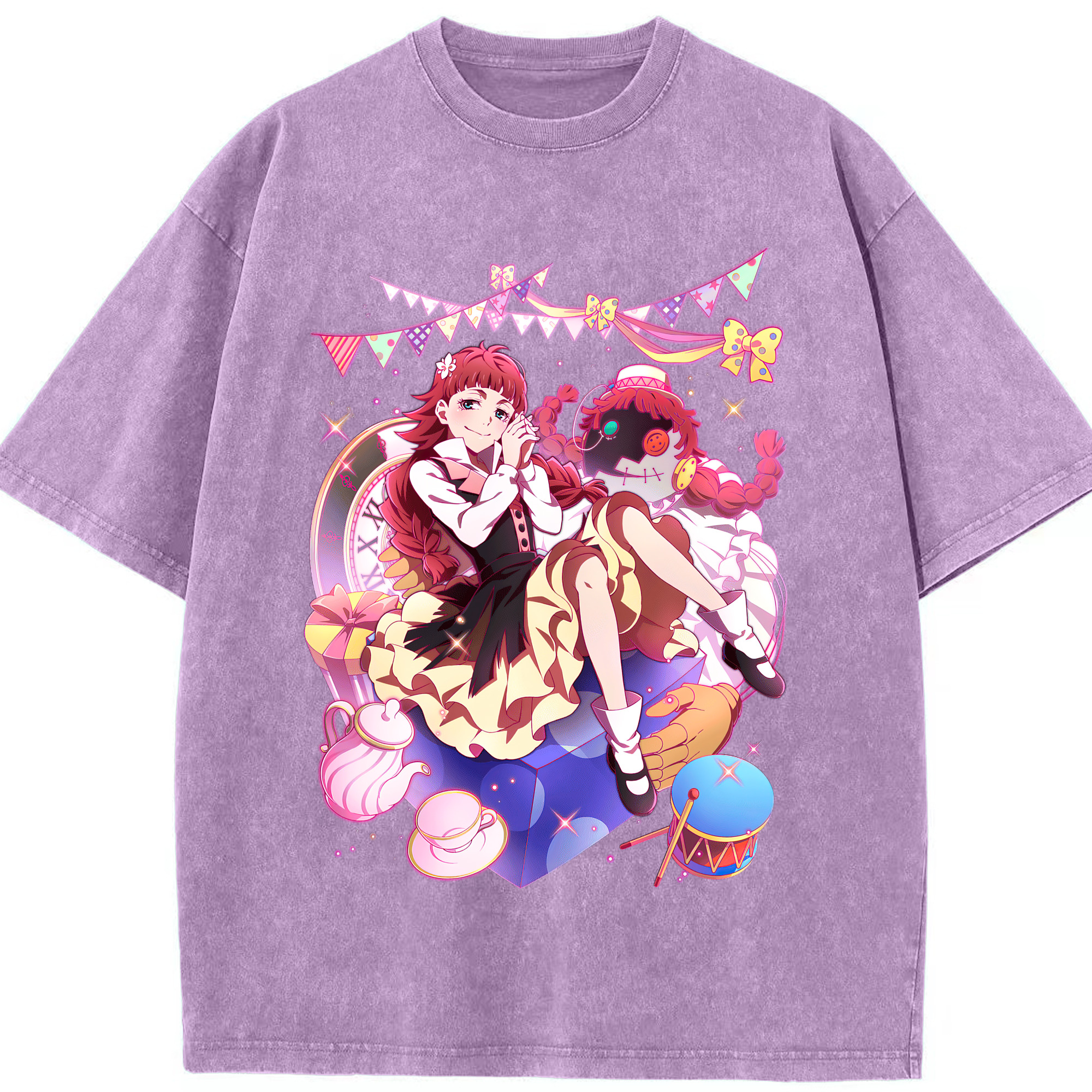 （画像用） 文豪ストレイドッグス Bungo Stray Dogs 綿100% ヴィンテージ風 半袖Tシャツ（フロントプリント）