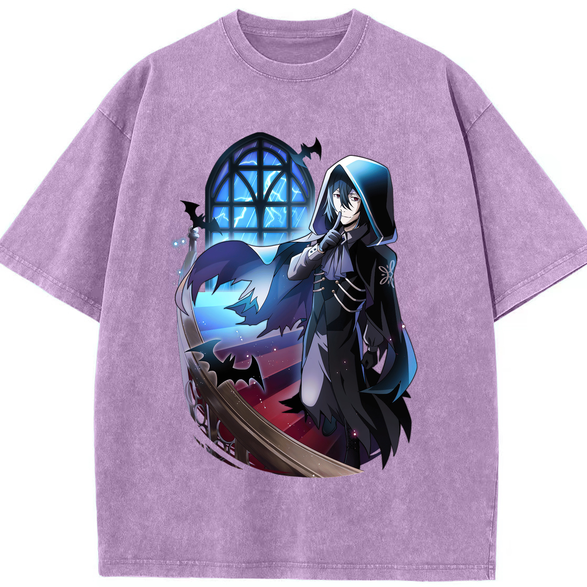 （画像用） 文豪ストレイドッグス Bungo Stray Dogs 綿100% ヴィンテージ風 半袖Tシャツ（フロントプリント）