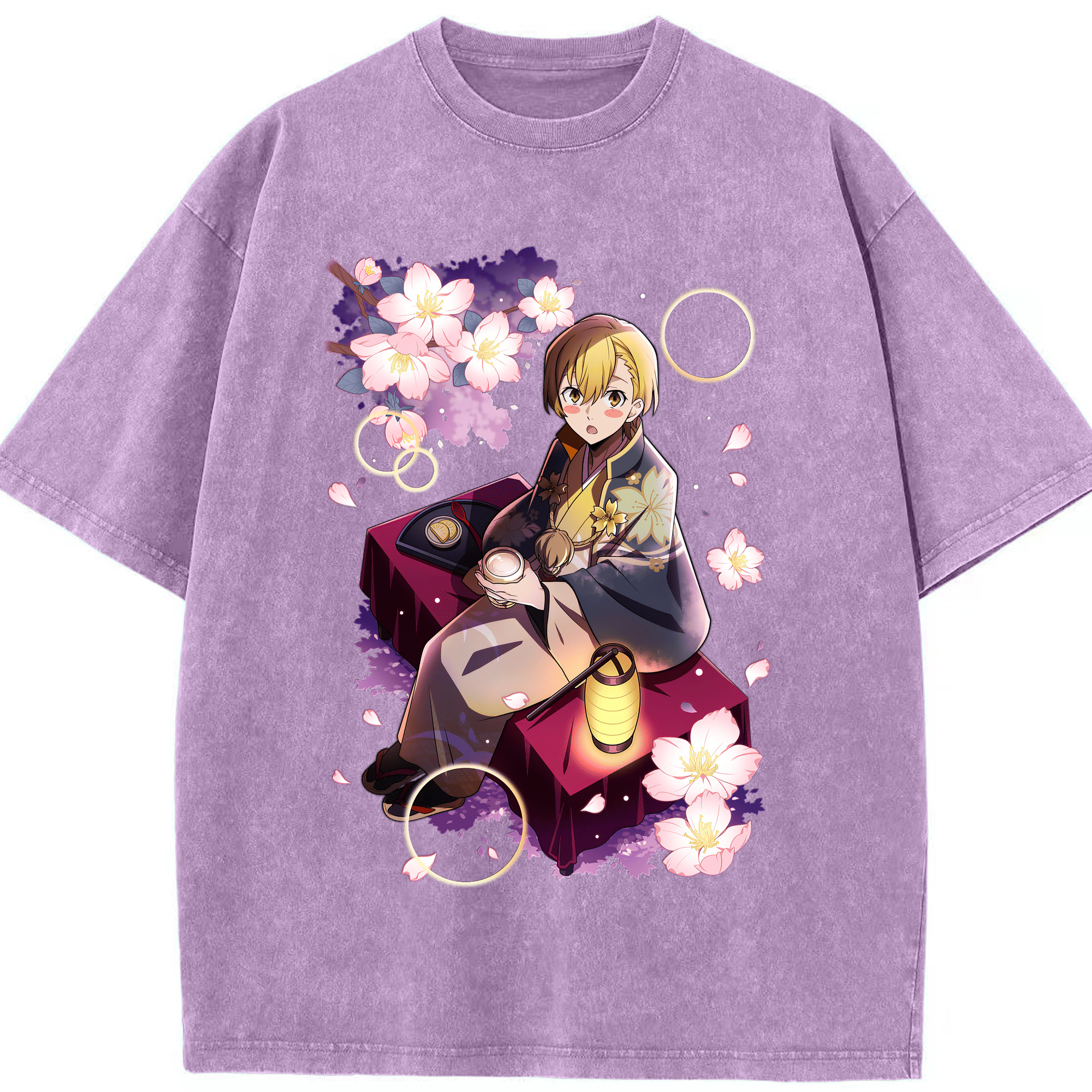 （画像用） 文豪ストレイドッグス Bungo Stray Dogs 綿100% ヴィンテージ風 半袖Tシャツ（フロントプリント）